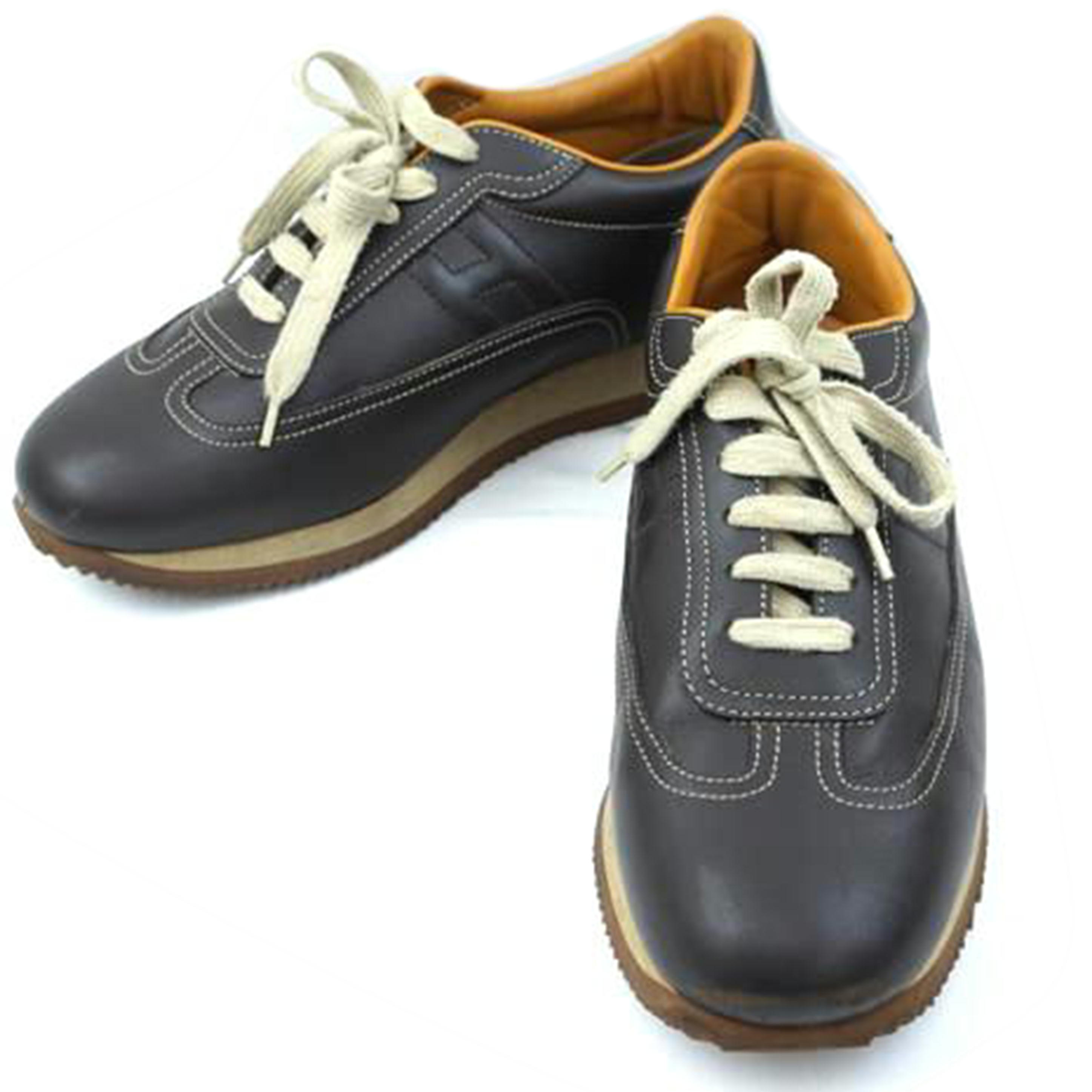 楽天市場】HERMES エルメス サイズ:42 プレーントゥ レザー シューズ