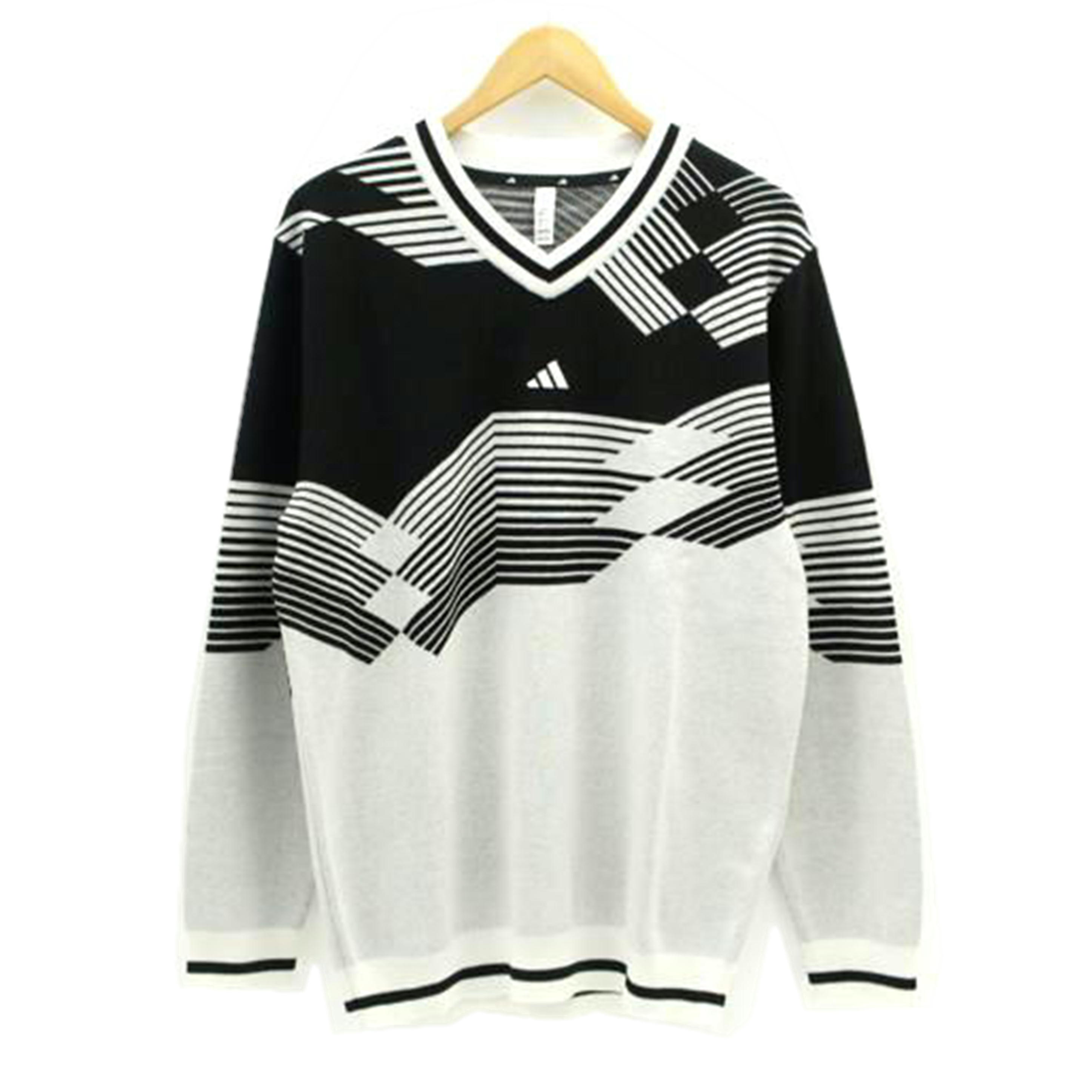 楽天市場】古着 未使用 adidas アディダス ロゴ刺繍 長袖 ニット M