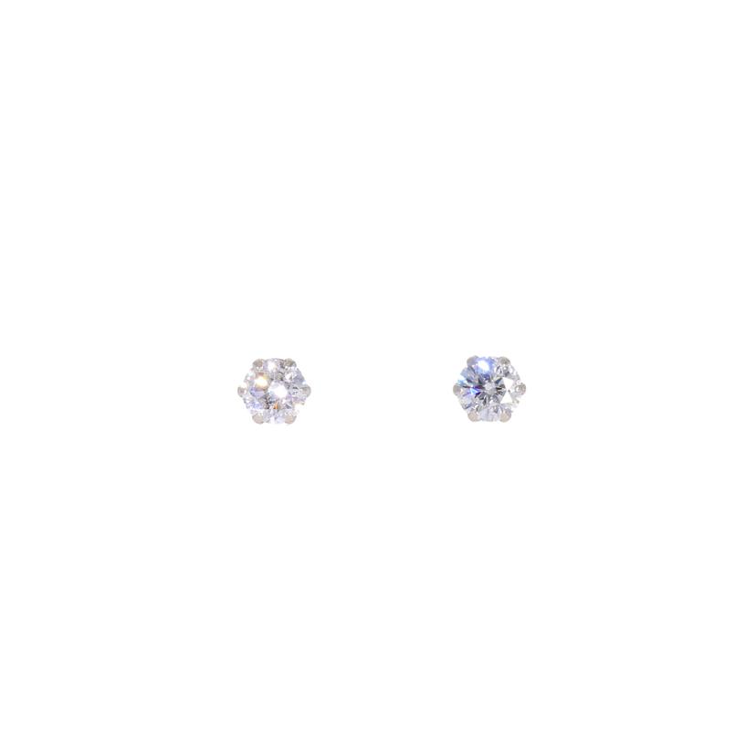 Pt900ダイヤピアス0.303/0.309ct/Aランク/06【中古】