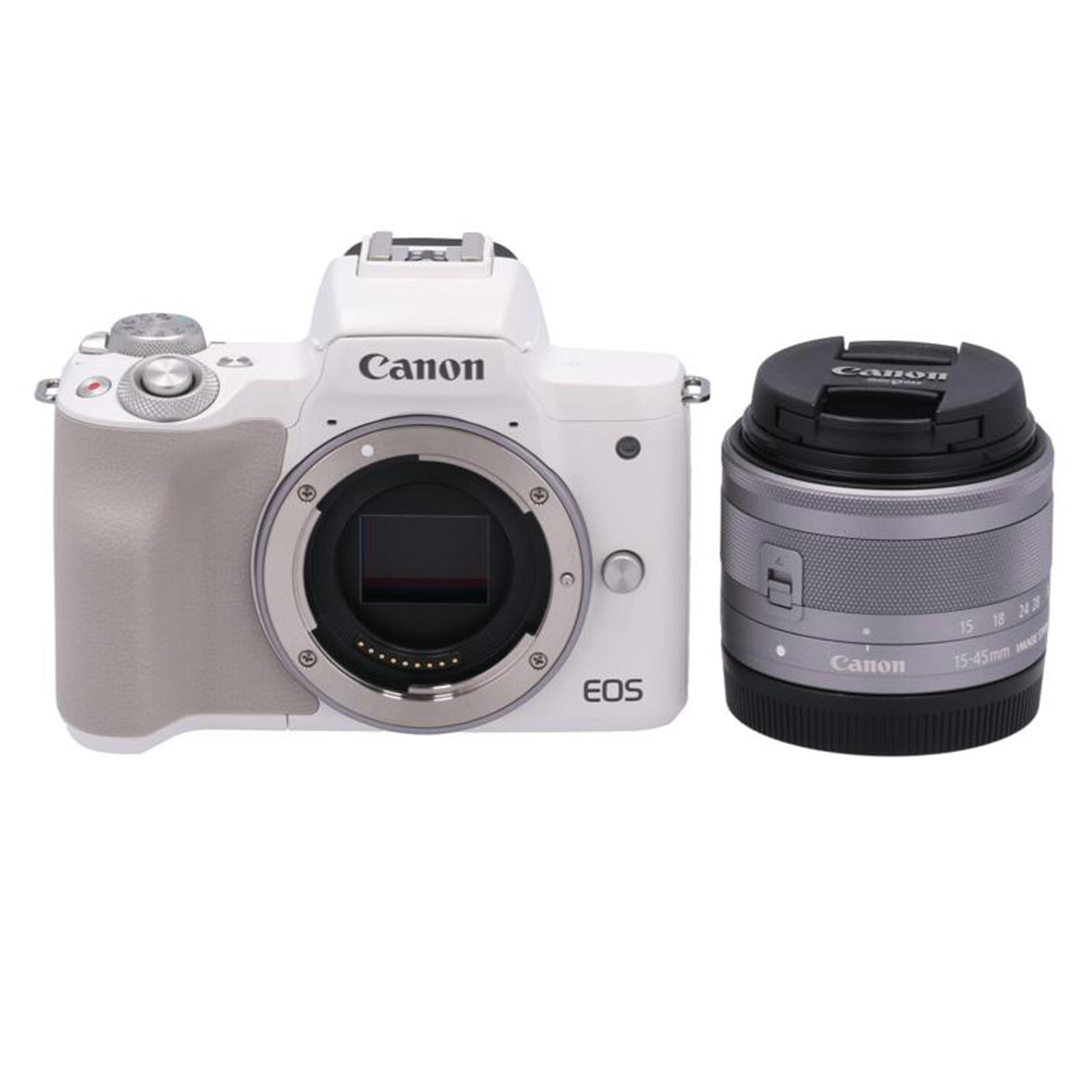 楽天市場】展示品 Canon EOS Kiss M2 ダブルズームキット [ホワイト