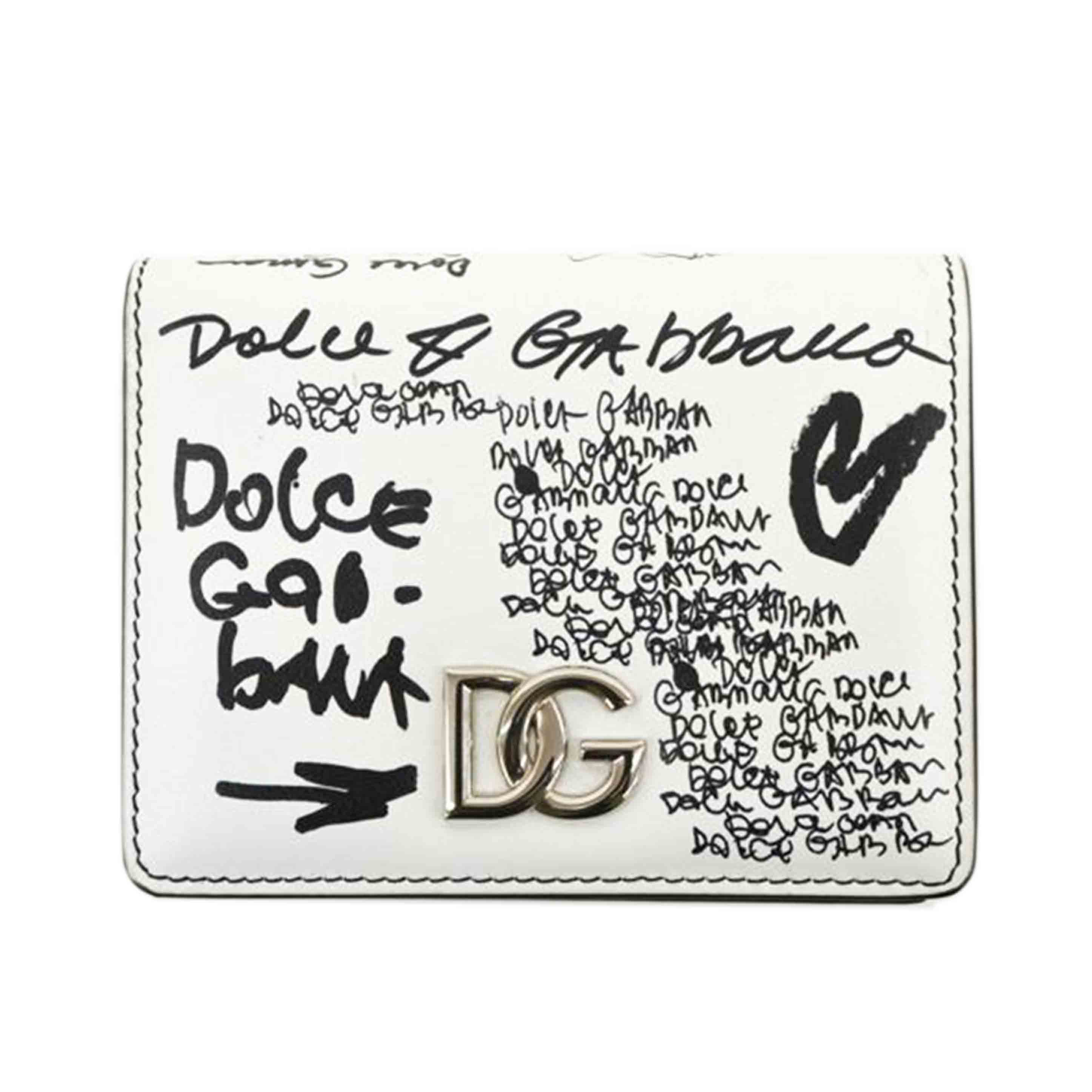 ⭐️希少　レア DOLCE&GABBANA 長財布 ハッピーフェイス　手書きロゴ ⭐️希少 レア DOLCE&GABBANA 長財布 ハッピーフェイス 手書きロゴ
