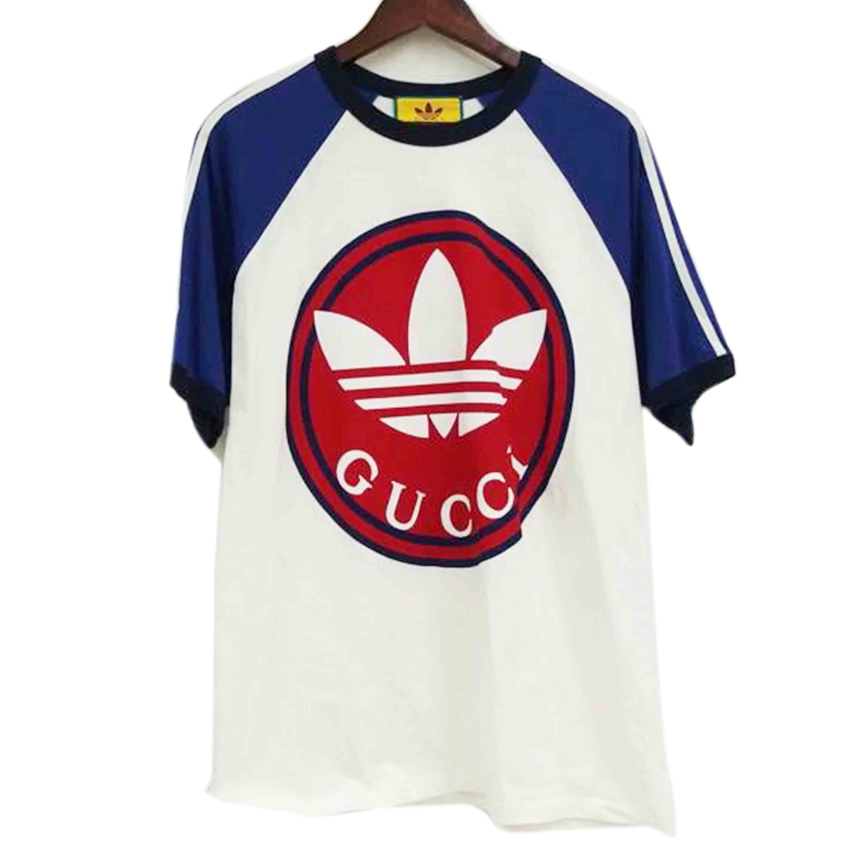 新品同様品❣️グッチトレフォイル総柄アディダスコラボ❣️xs可愛い 新品 限定 コラボ adidas x Gucci トレフォイルプリントTシャツS
