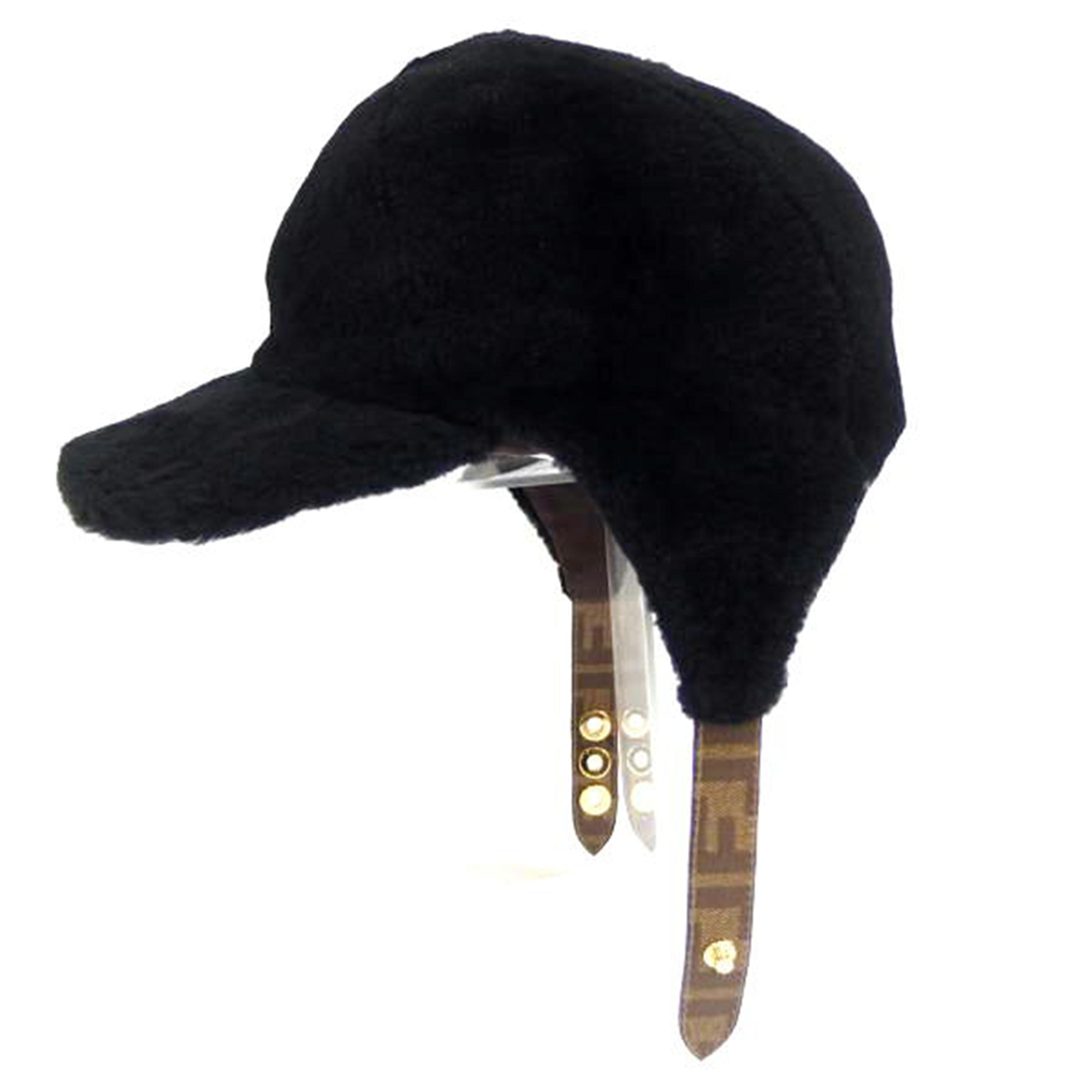 楽天市場】FENDI フェンディ ズッカ柄 ミンク フォックス ファー 帽子