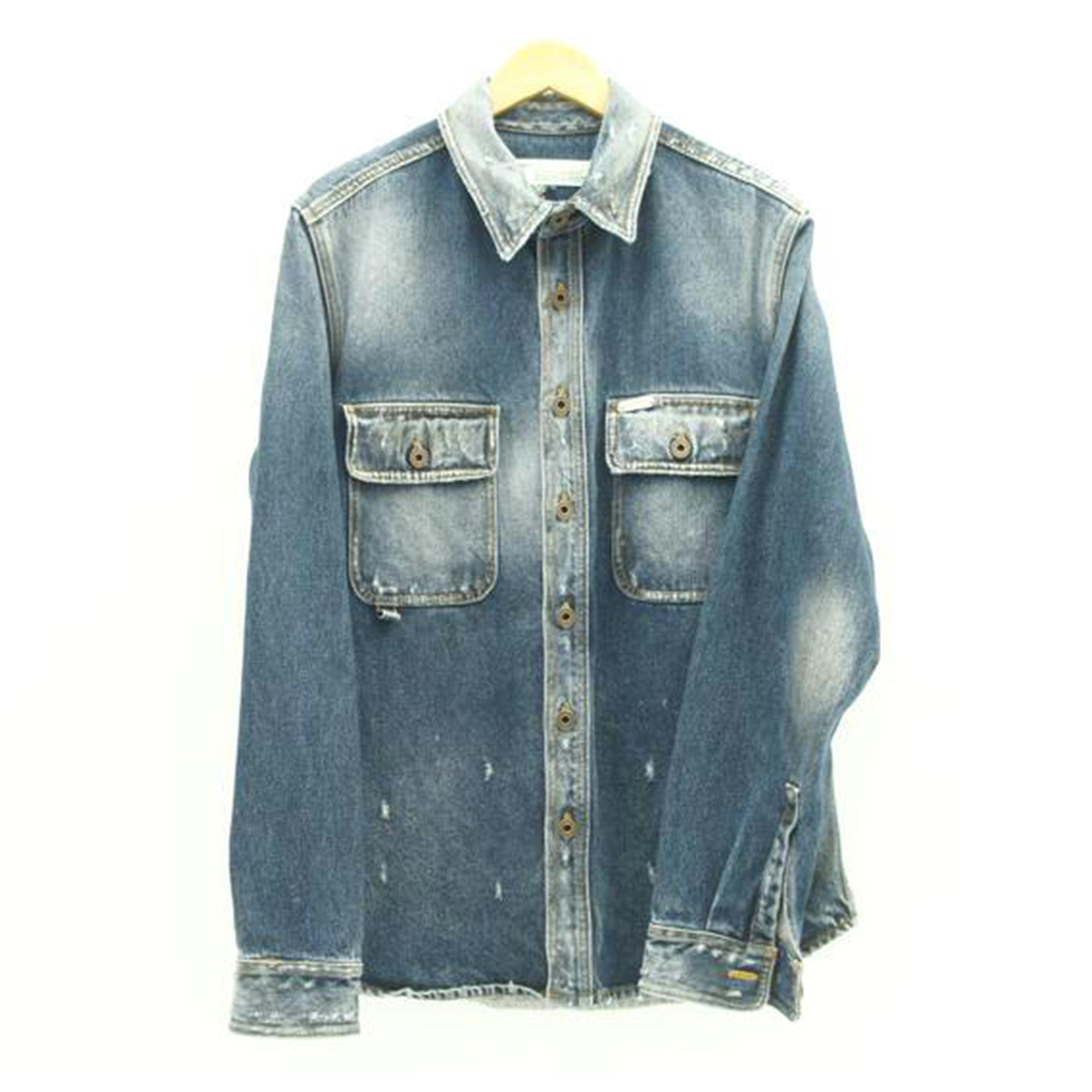 Off-White オフホワイト　ライトブルー Gジャン デニムジャケット 楽天市場】オフホワイト OFFWHITE メンズ デニムジャケット