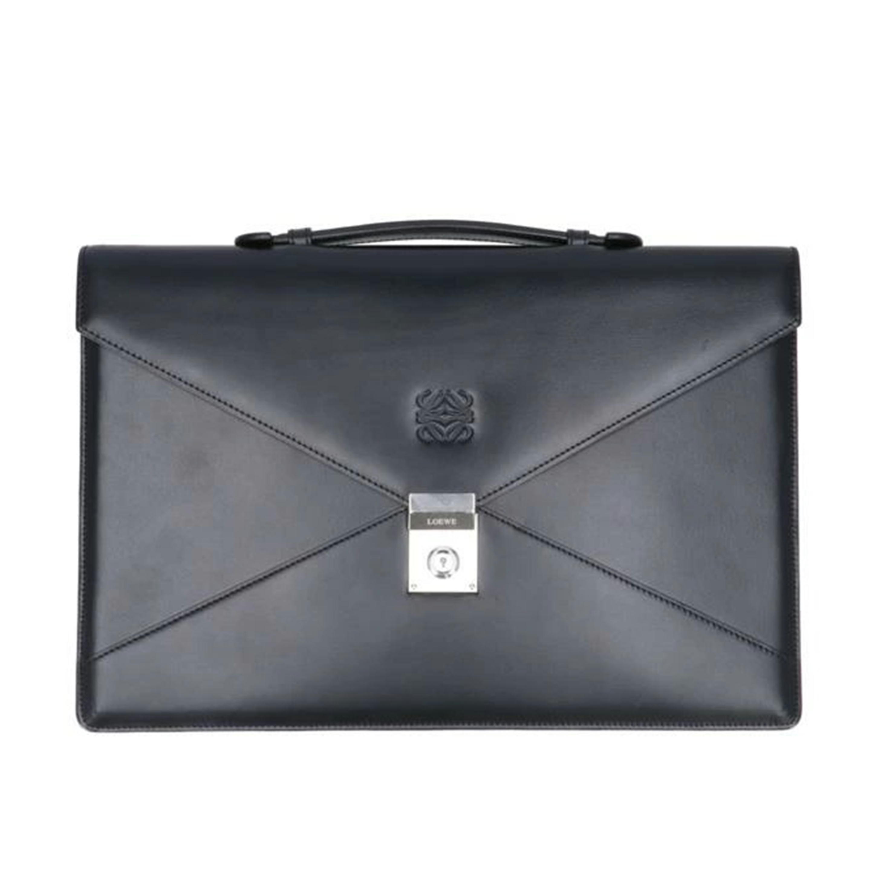 ロエベ　アタッシュケース　ブリーフケース　アナグラム　ロゴ型押し　レザー　黒 楽天市場】【バッグ】LOEWE ロエベ アタッシュケース 書類カバン