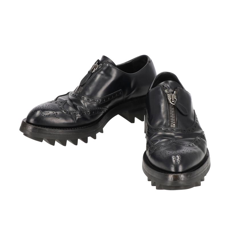 【希少】PRADA プラダ レース ダービーシューズ ウイングチップ 厚底 希少】PRADA プラダ レース ダービーシューズ ウイングチップ 厚底