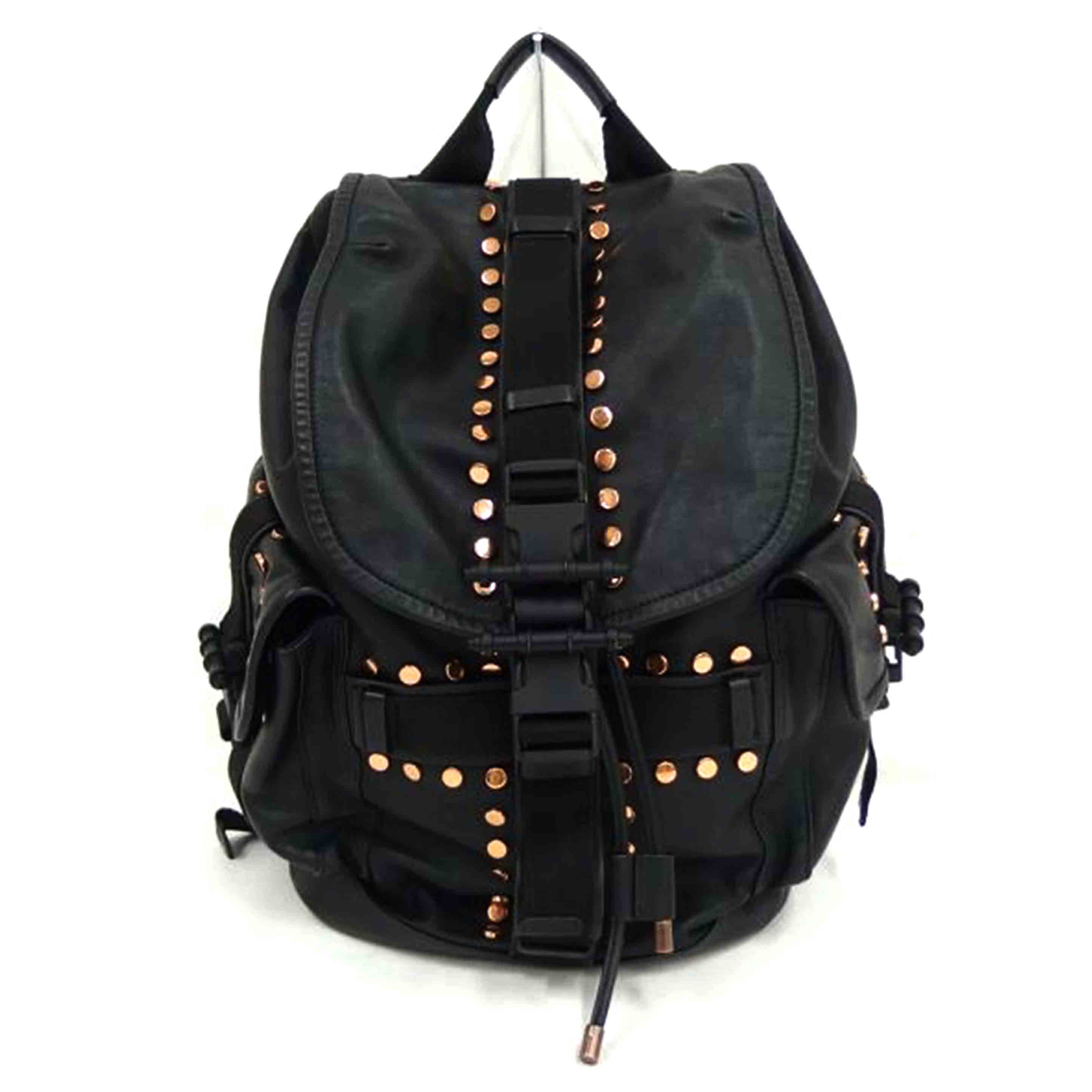 GIVENCHY ジバンシー/レザースタッズバックパック/黒/BJ0*******/A序列付ける/82【中古】