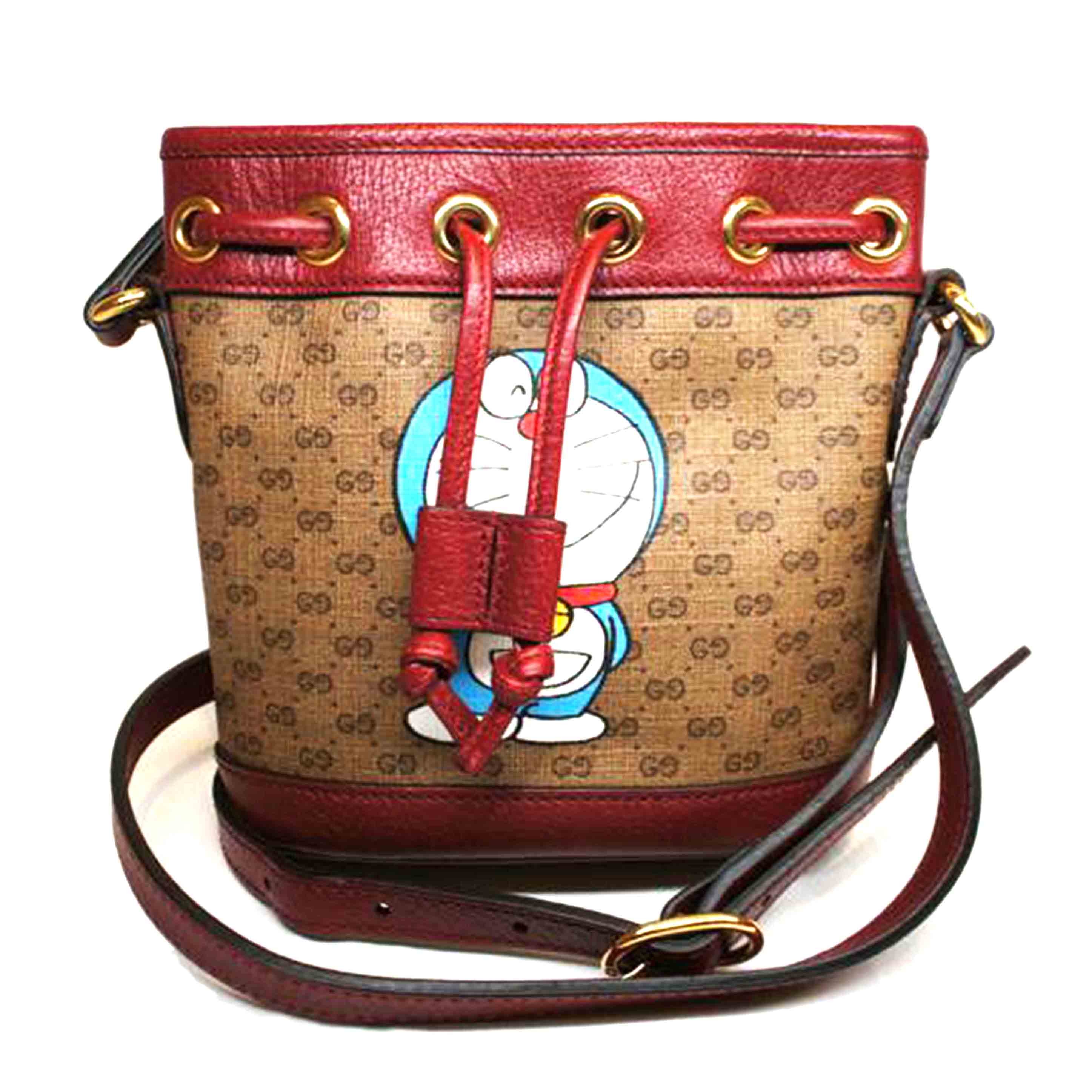 GUCCI グッチ 限定ドラえもん50周年コラボ　プリンスタウン　中古　24.5 GUCCI グッチ × ドラえもんコラボ シェリーラインローカット
