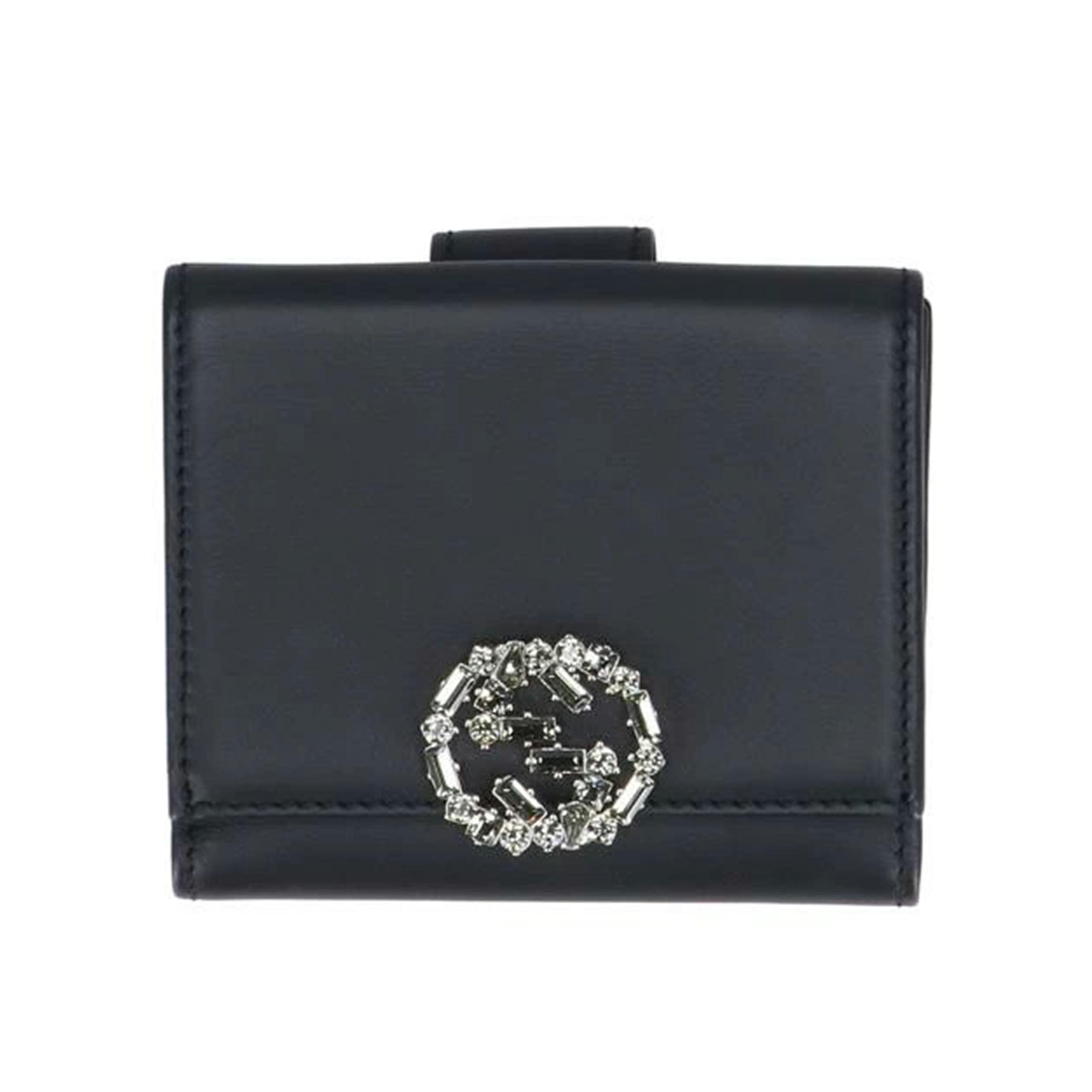 GUCCI グッチ/ぴかぴか光る輪っか/ミニフレンチフラップウォレット/369683/490**/A序列付ける/91【中古】