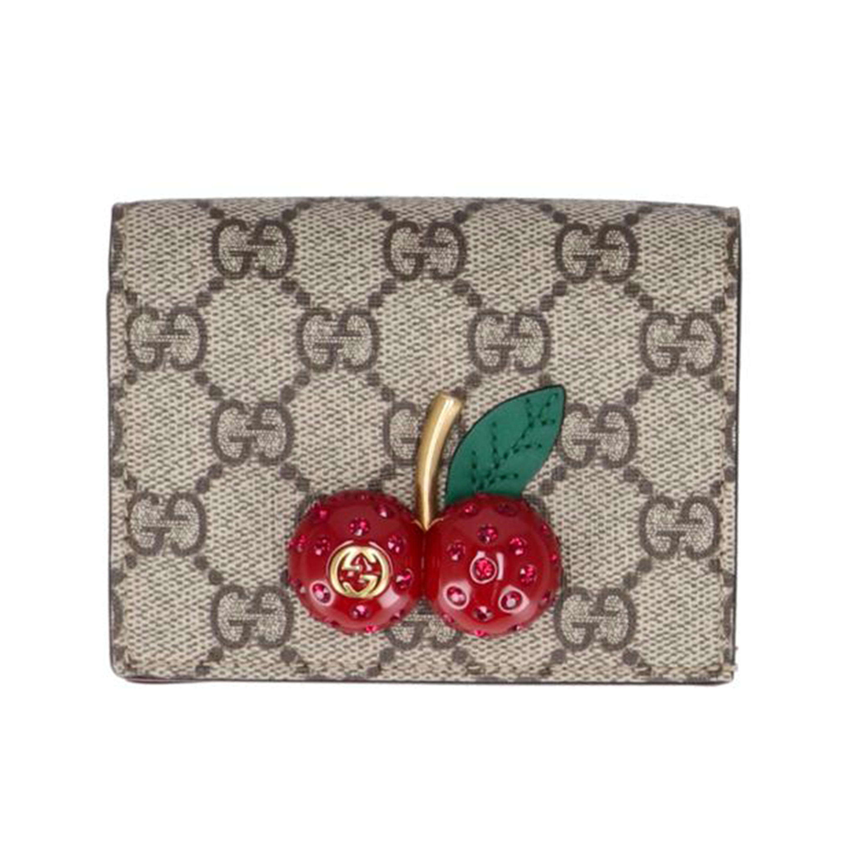 GUCCI チェリー装飾 コインケース 楽天市場】GUCCI グッチ さくらんぼファスナー小銭入れ2つ折り