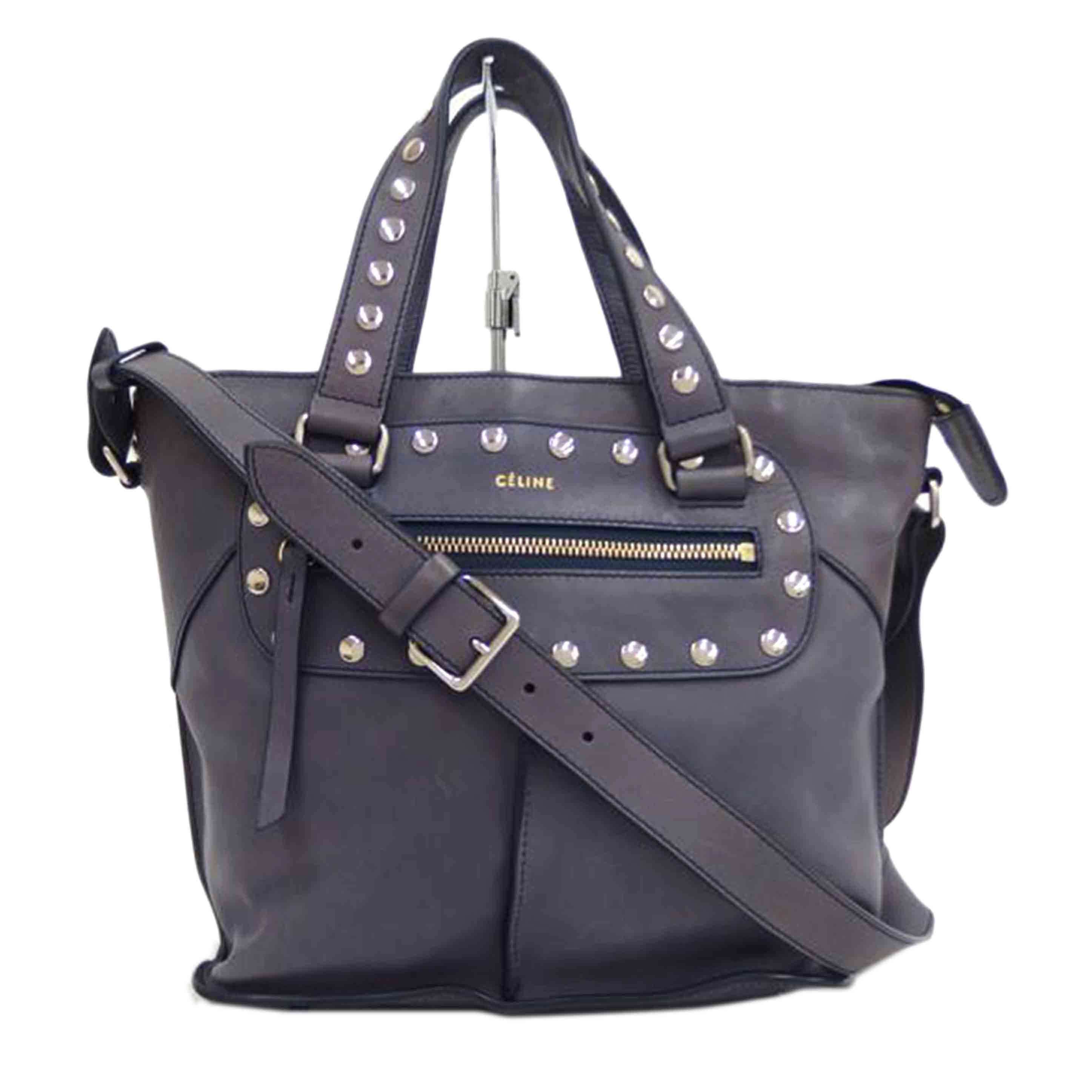 CELINE セリーヌ/スタッズレザー2WAYハンド/Bランク/82【中古】