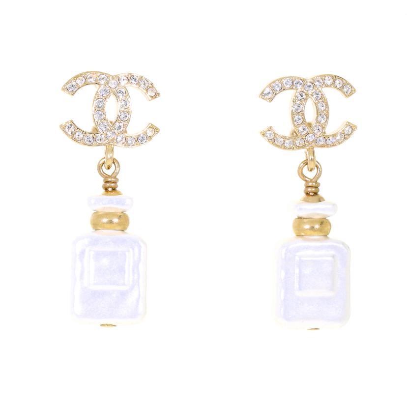 楽天市場】シャネル イヤリング 香水瓶 香水モチーフ パフュームボトル