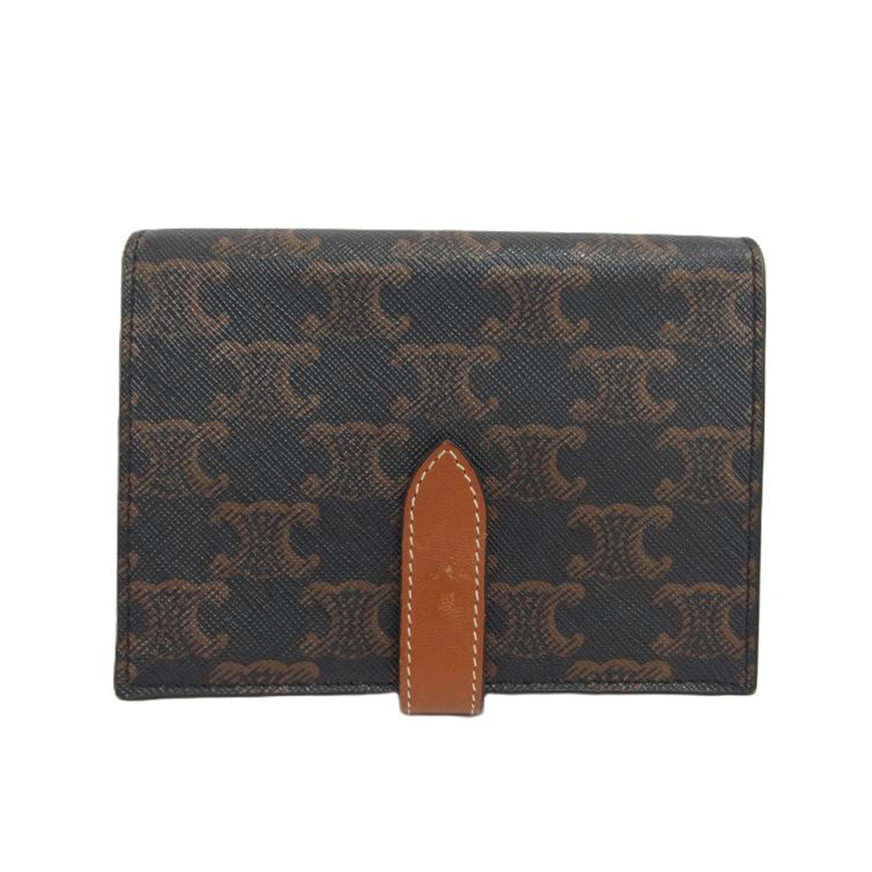 CELINE セリーヌ/2つ折りコンパクト財布/ブラウン/S-L******/Bランク/88【中古】 28,425円