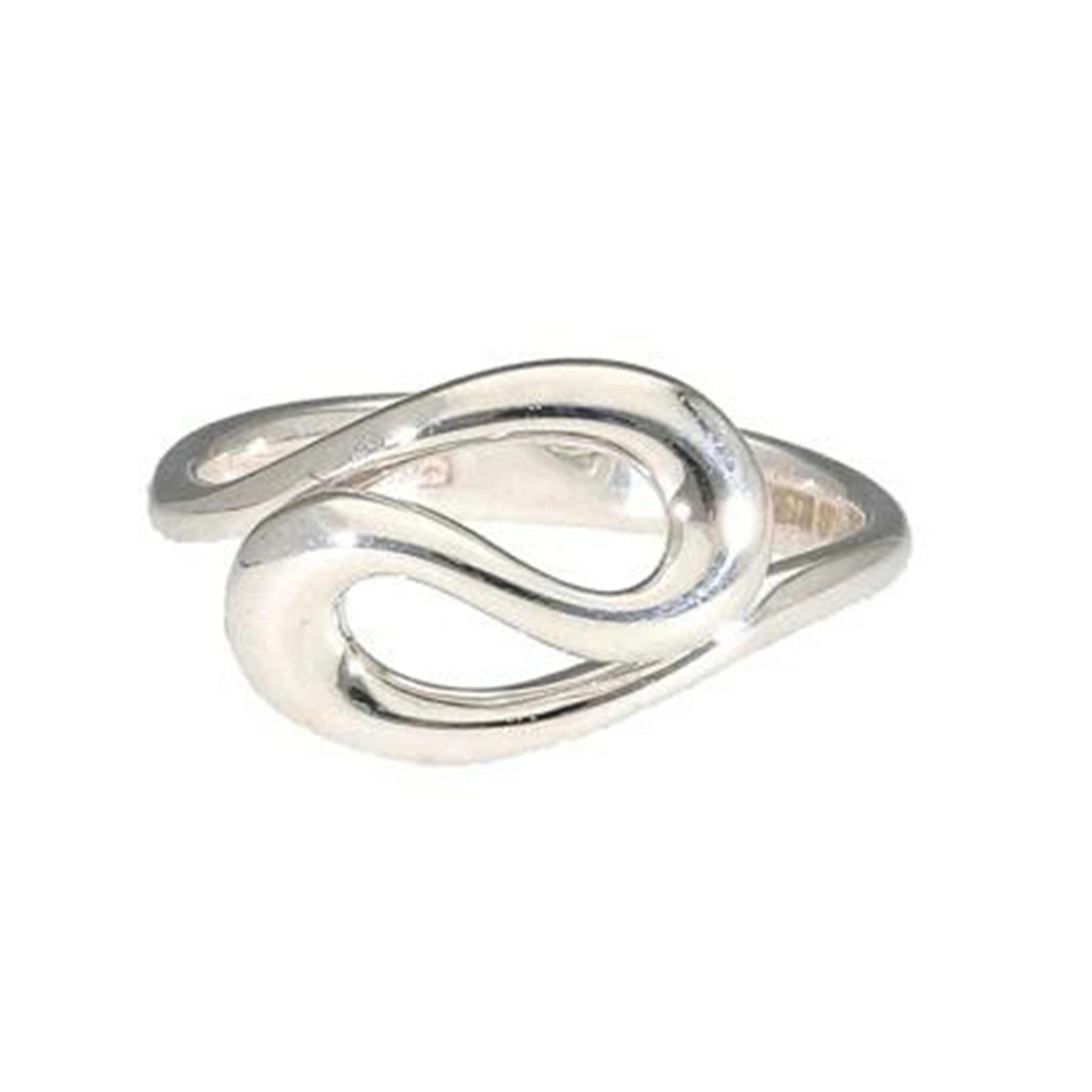 TIFFANY&Co.ティファニー　オープンウェーブリング　750YG 9号 Tiffany&Co.】ティファニー オープンウェーブ リング 中古
