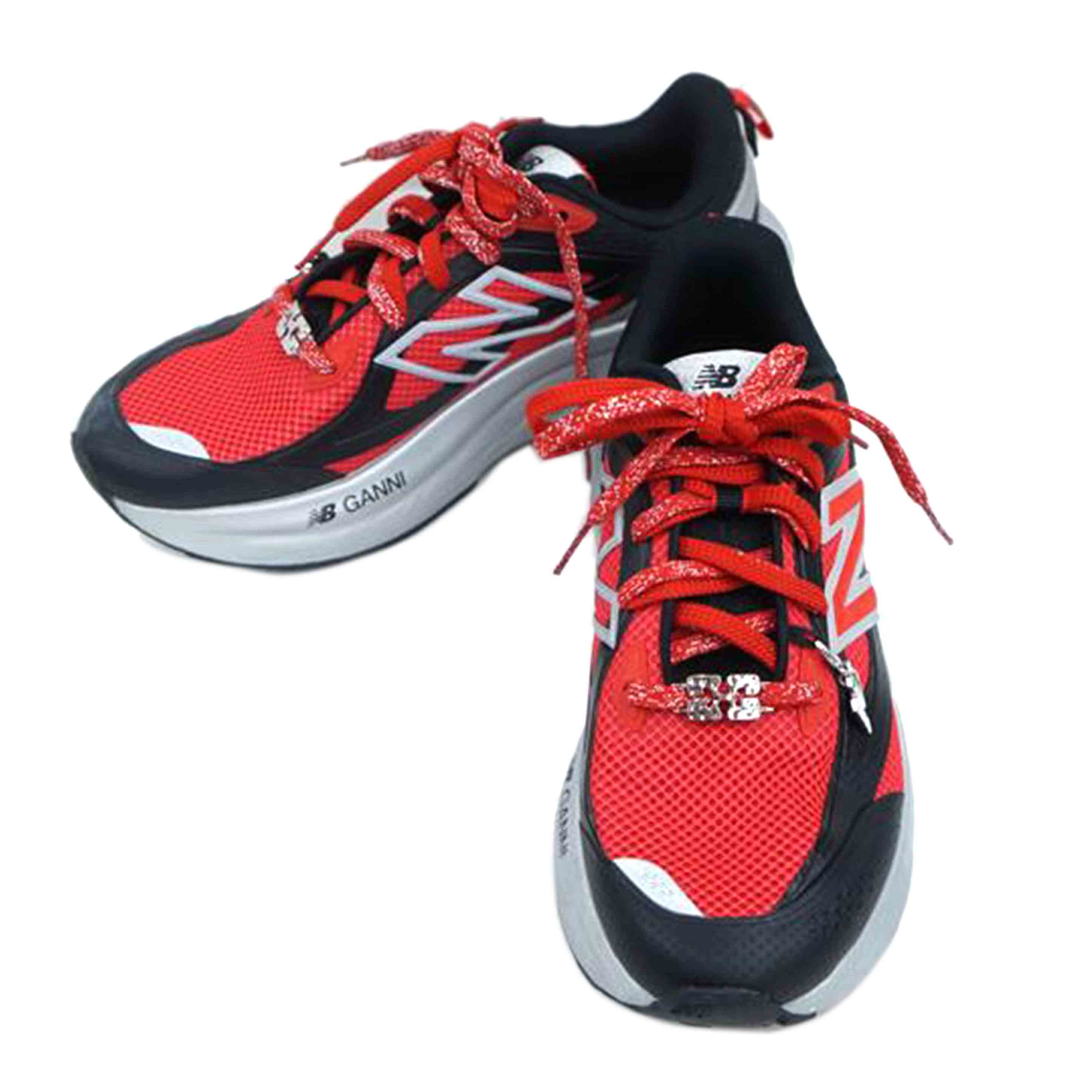 new balance ニューバランス/NB&times;GANNI スニーカー/レッド 24.5/Aランク/67【中古】｜ワンダーレックス 店