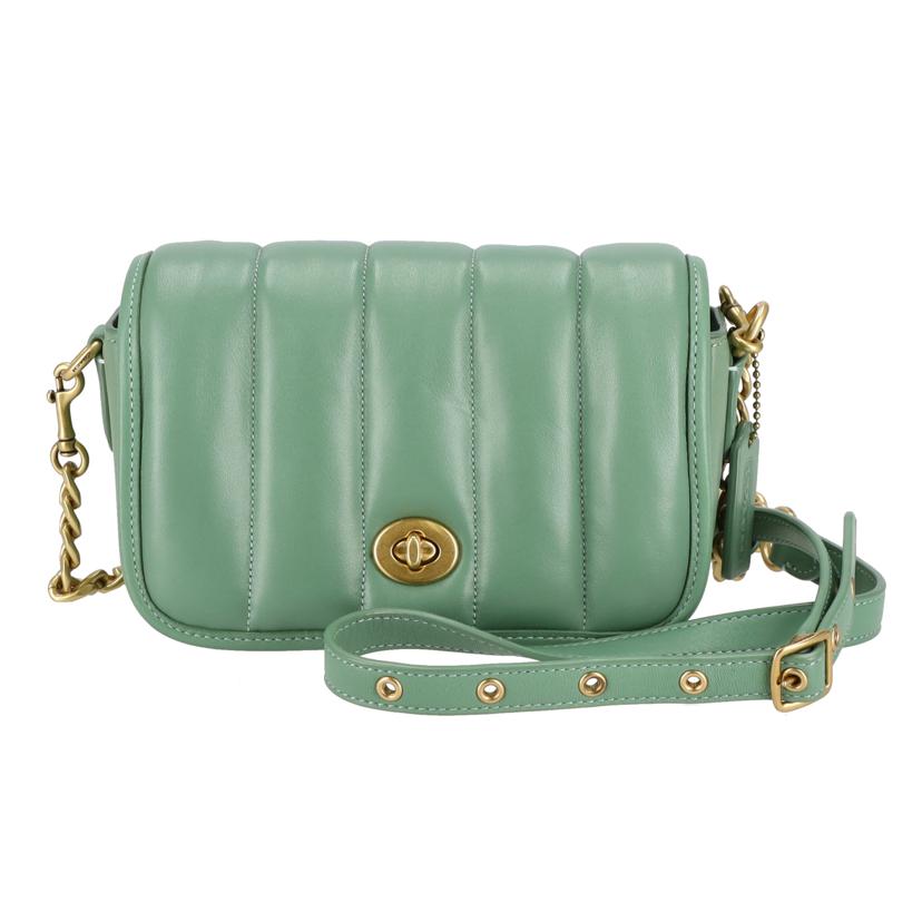 COACH コーチ職/キルト ディン手がかり18ウィズキルティング/C3843/B21**/A序列付ける/06【中古】