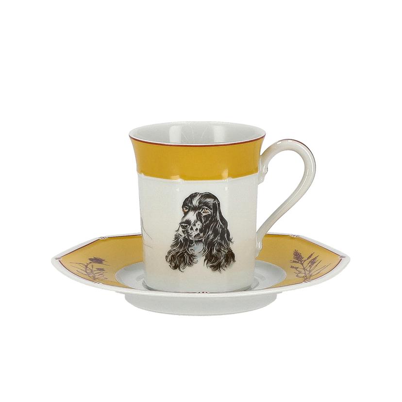 HERMES エルメス/イエロー・コッカスパニエル 優勝杯\u0026平円盤/A序列付ける/09【中古】