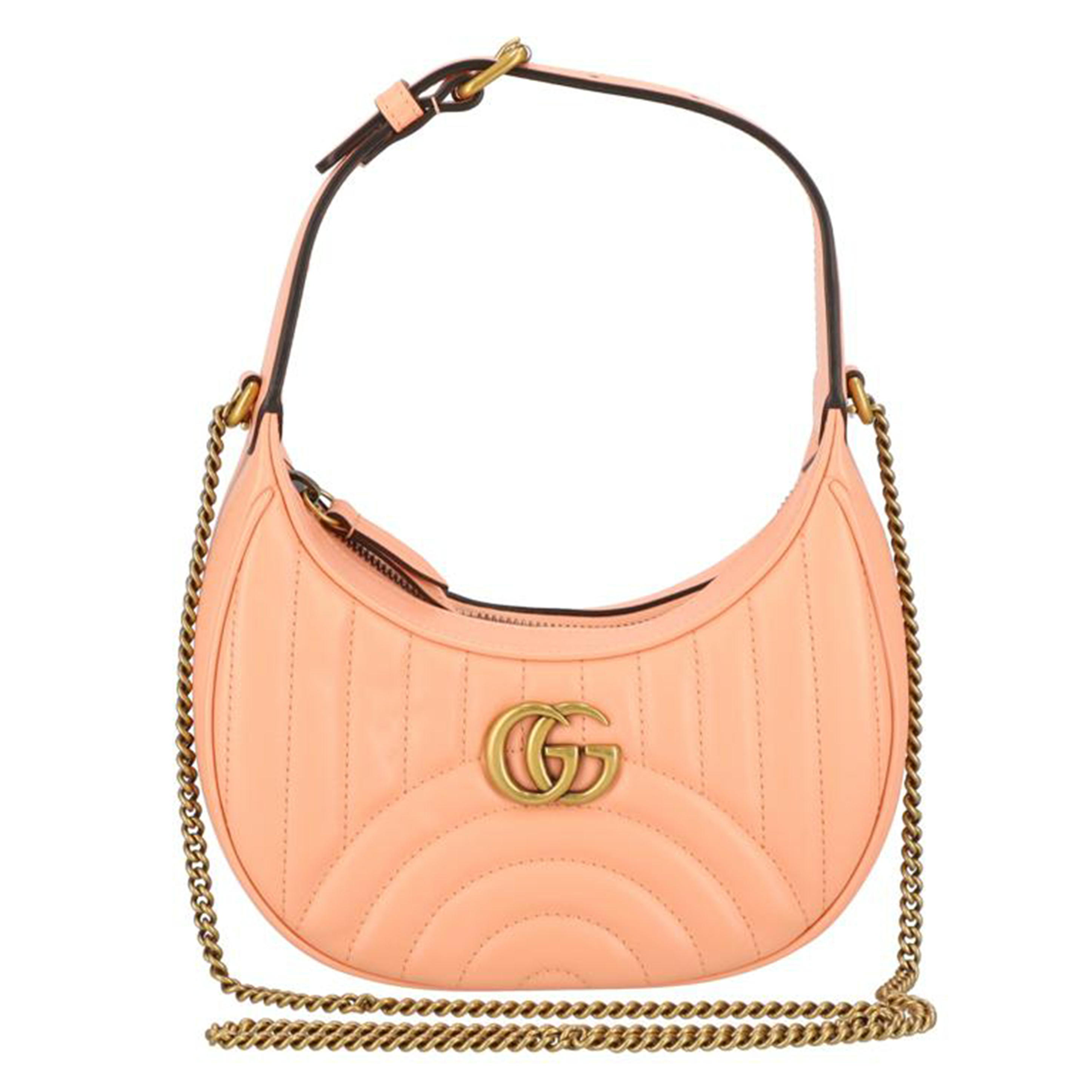 GUCCI グッチ/GGマーモントハーフムーン2Wayお手々/サクラ色/699514/041*/SA価値づける/78【中古】