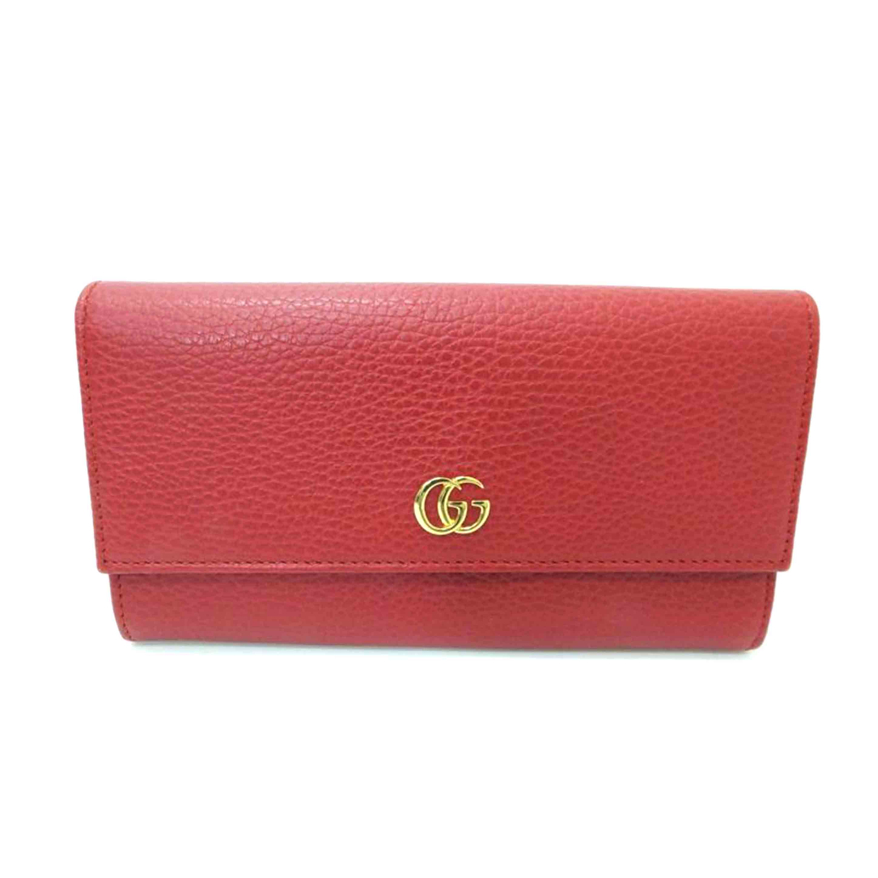 GUCCI グッチ/GGマーモントレザー長財布/456116･480199/ABランク/88【中古】
