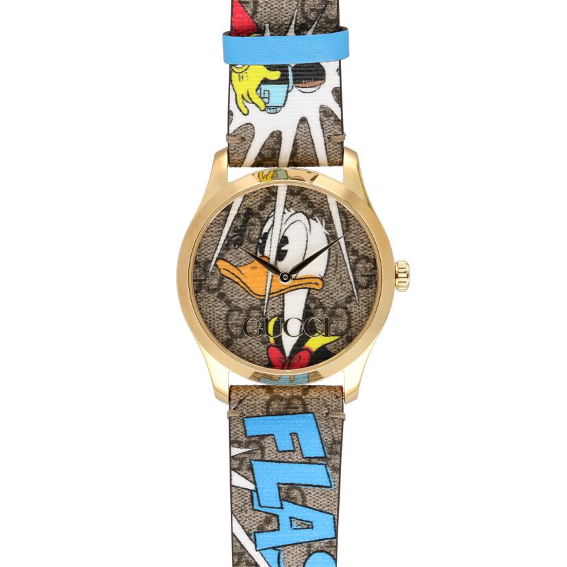 【GUCCI×Disney】ドナルドダック腕時計 グッチの「G-タイムレス」にドナルドダックとコラボモデルが登場