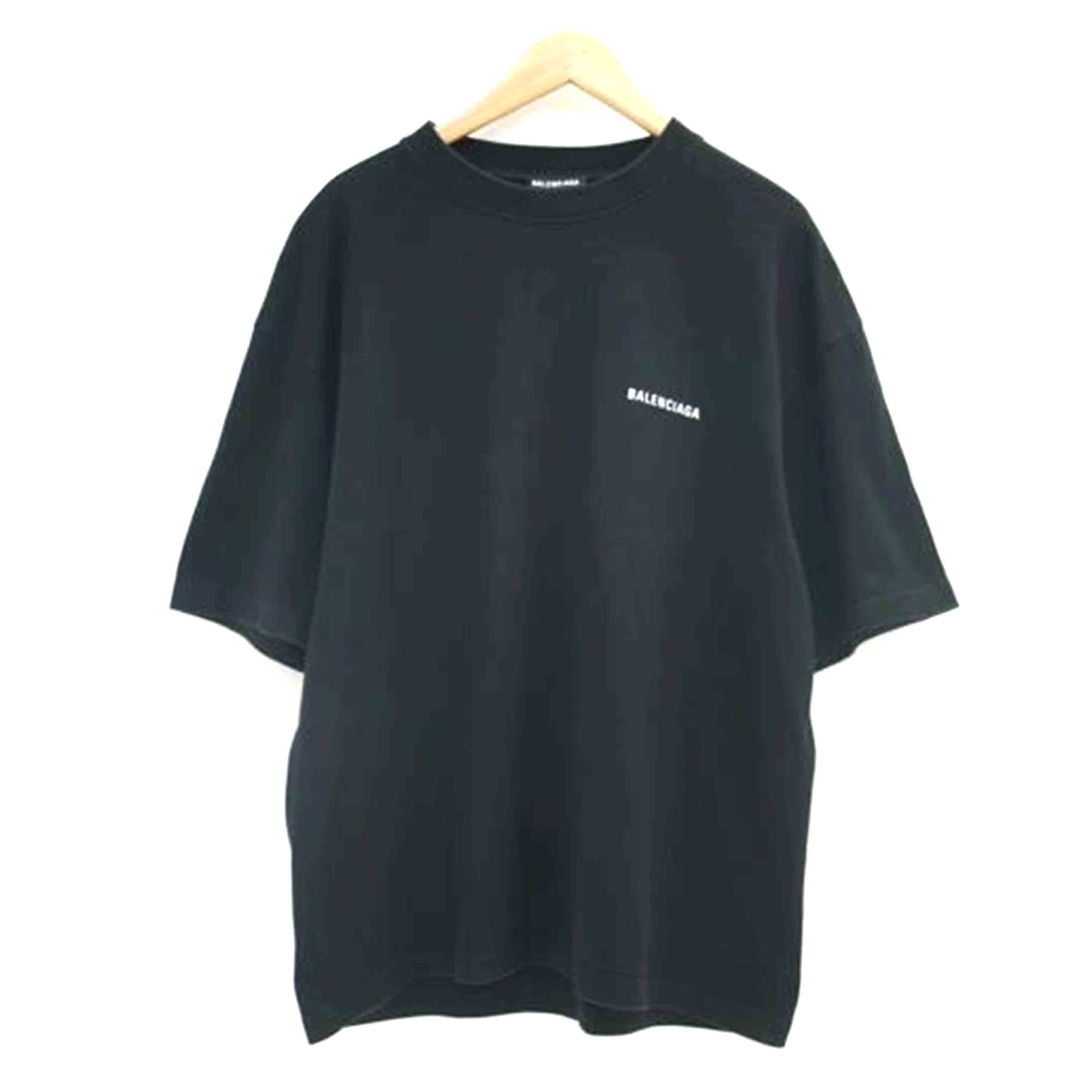 楽天市場】BALENCIAGA バレンシアガ デストロイ ロゴTシャツ コットン