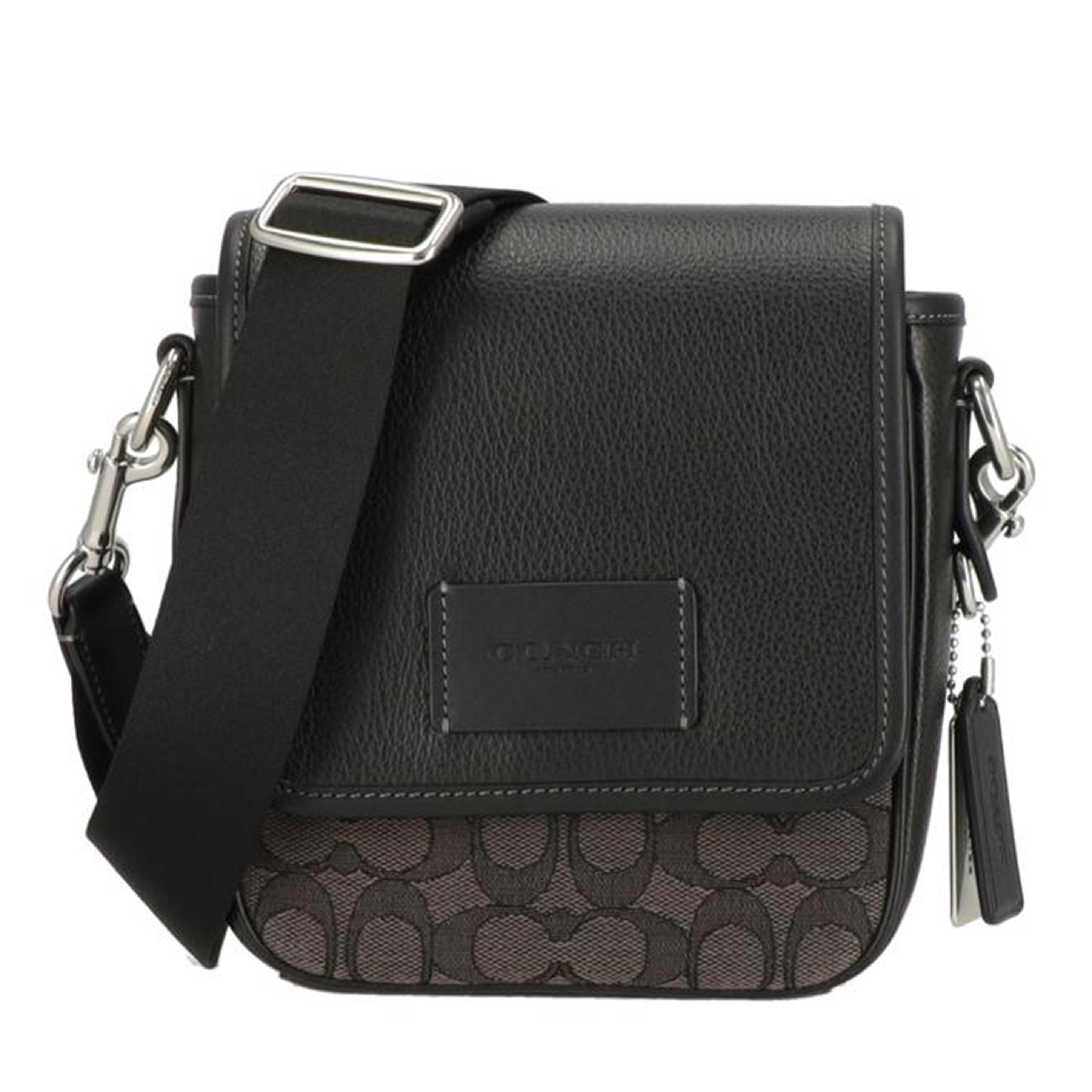 COACH レザー ボディバッグ　レキシー COACH コーチ 恐竜 レキシー ラメ ブラック レザー ボディバッグ