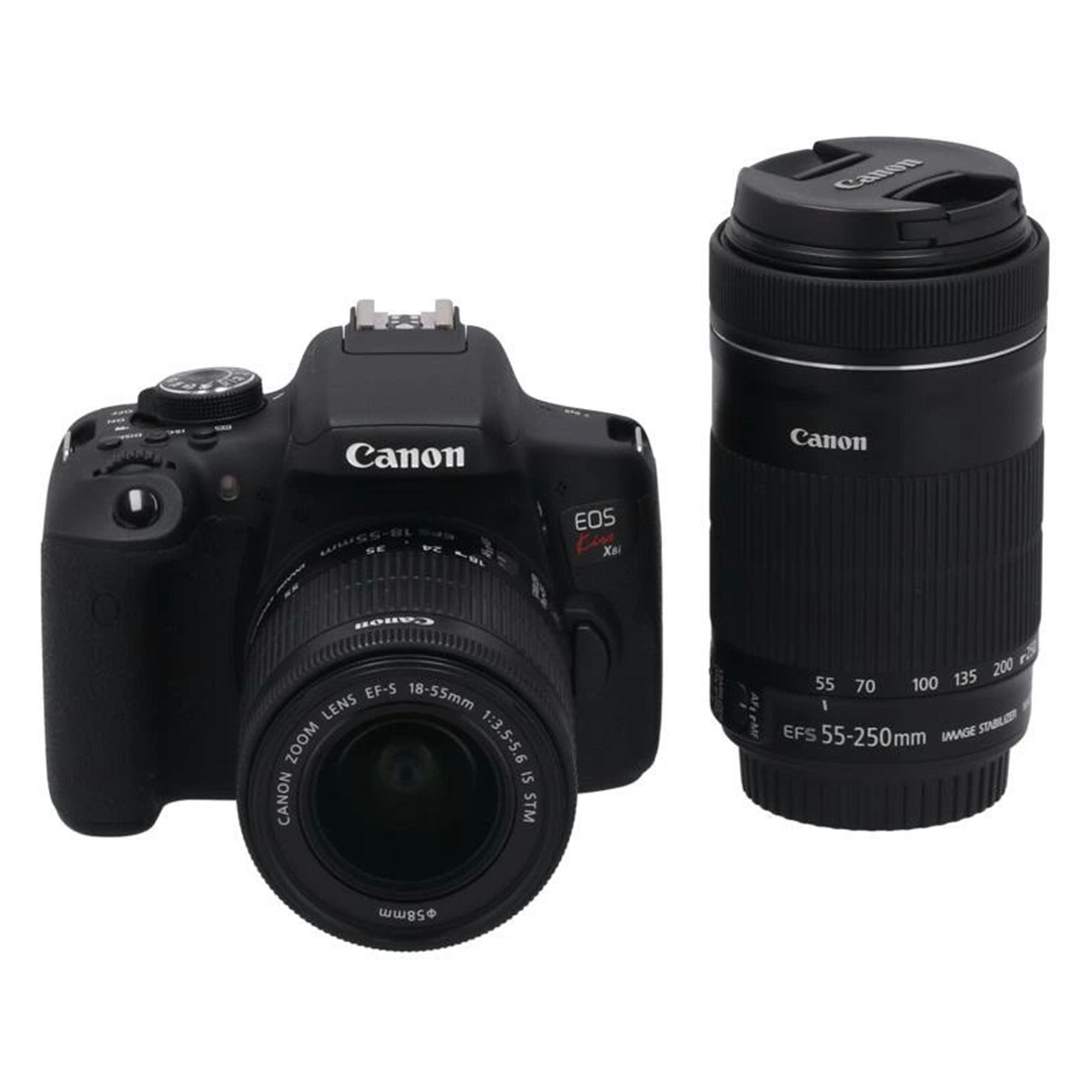Canon 加農砲/デジタル一眼/EOS Kiss X8i ダブルズームキット/091032008475/AB価値づける/21【中古】
