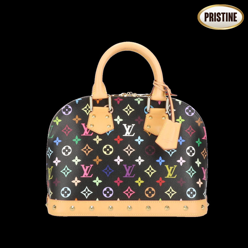 【Pristine Condition】LOUIS VUITTON ルイ・ヴィトン/アルマPMノワール/モノグラム・マルチ色合い/M40444/FL0***/SA序列付ける/75【中古】