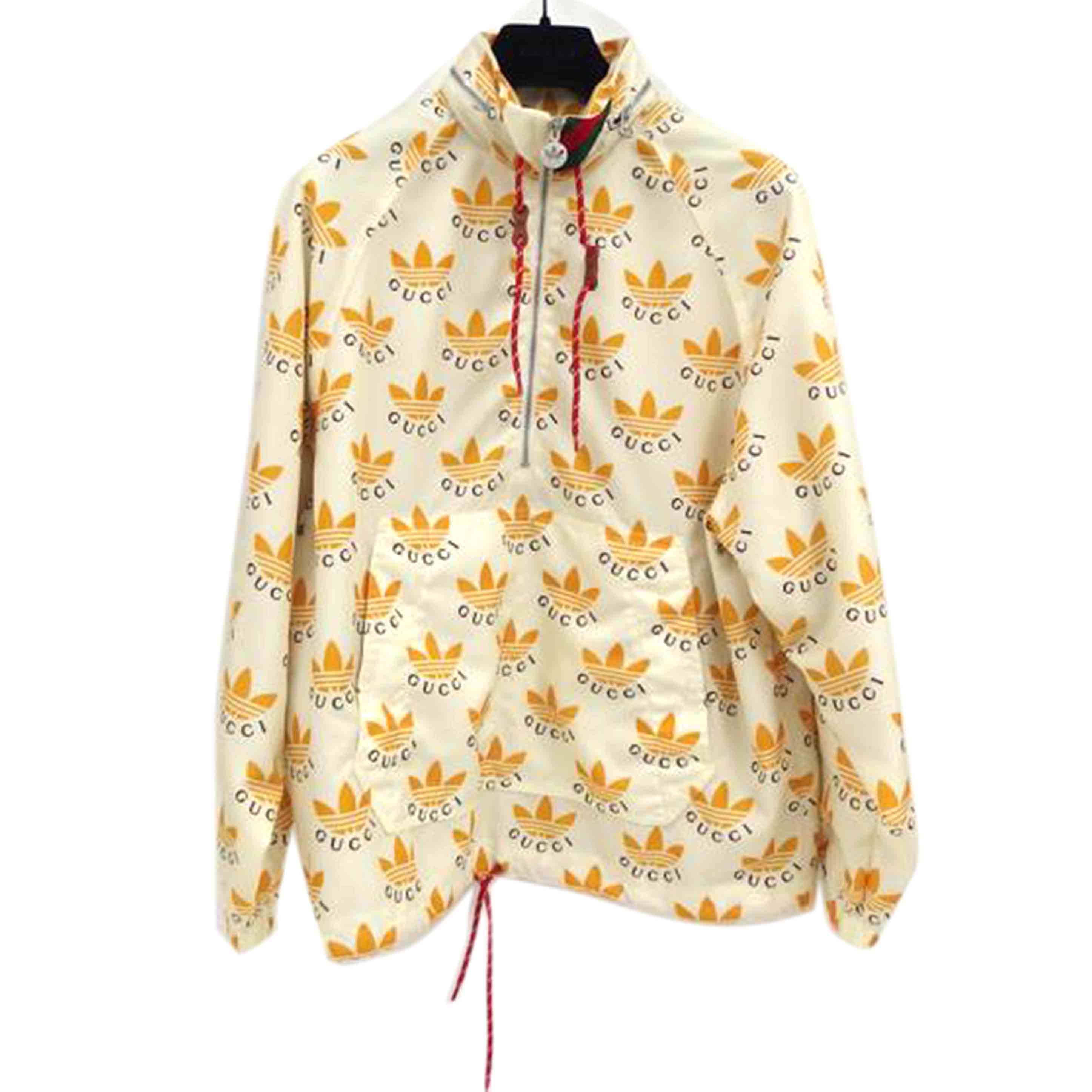 楽天市場】【中古】GUCCI×adidasノーカラージャケット 707683