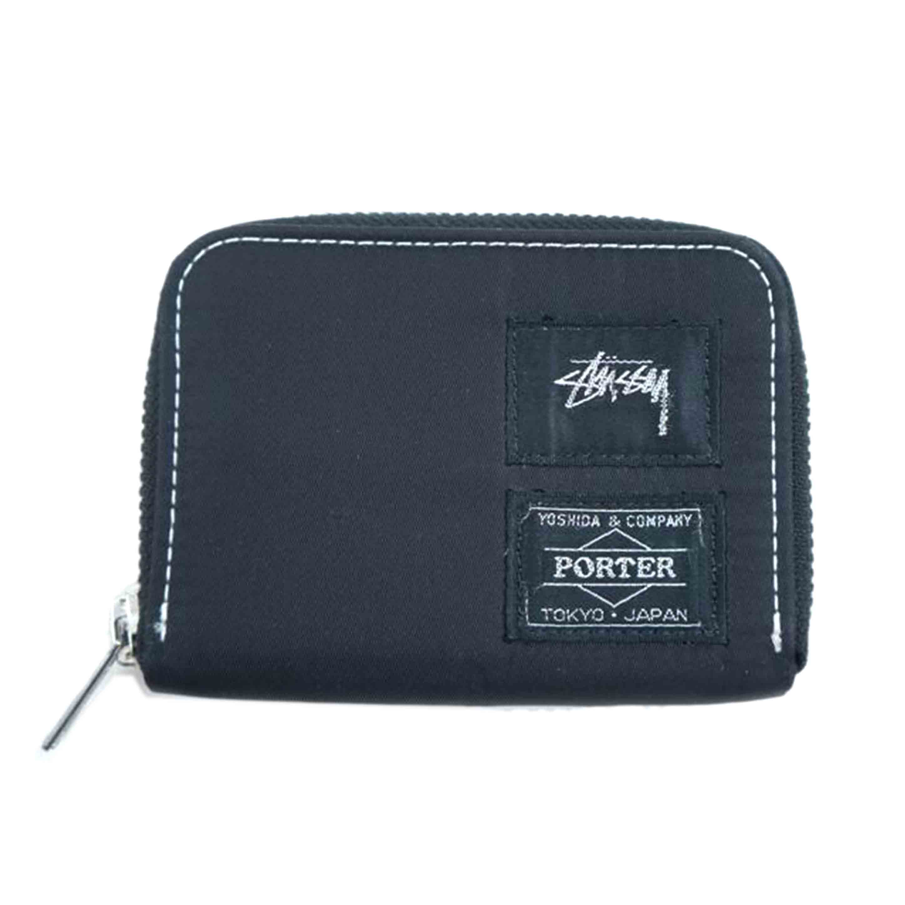 Stussy×Porter お財布 STUSSY - stussy PORTER コラボ ウォレット ネイビーの通販 by
