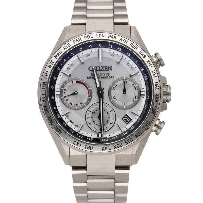 CITIZEN シチズン/アテッサアウトライン/ブラックチタン/ソーラー電波/CC4010-80A/092******/ABランク/70【中古】