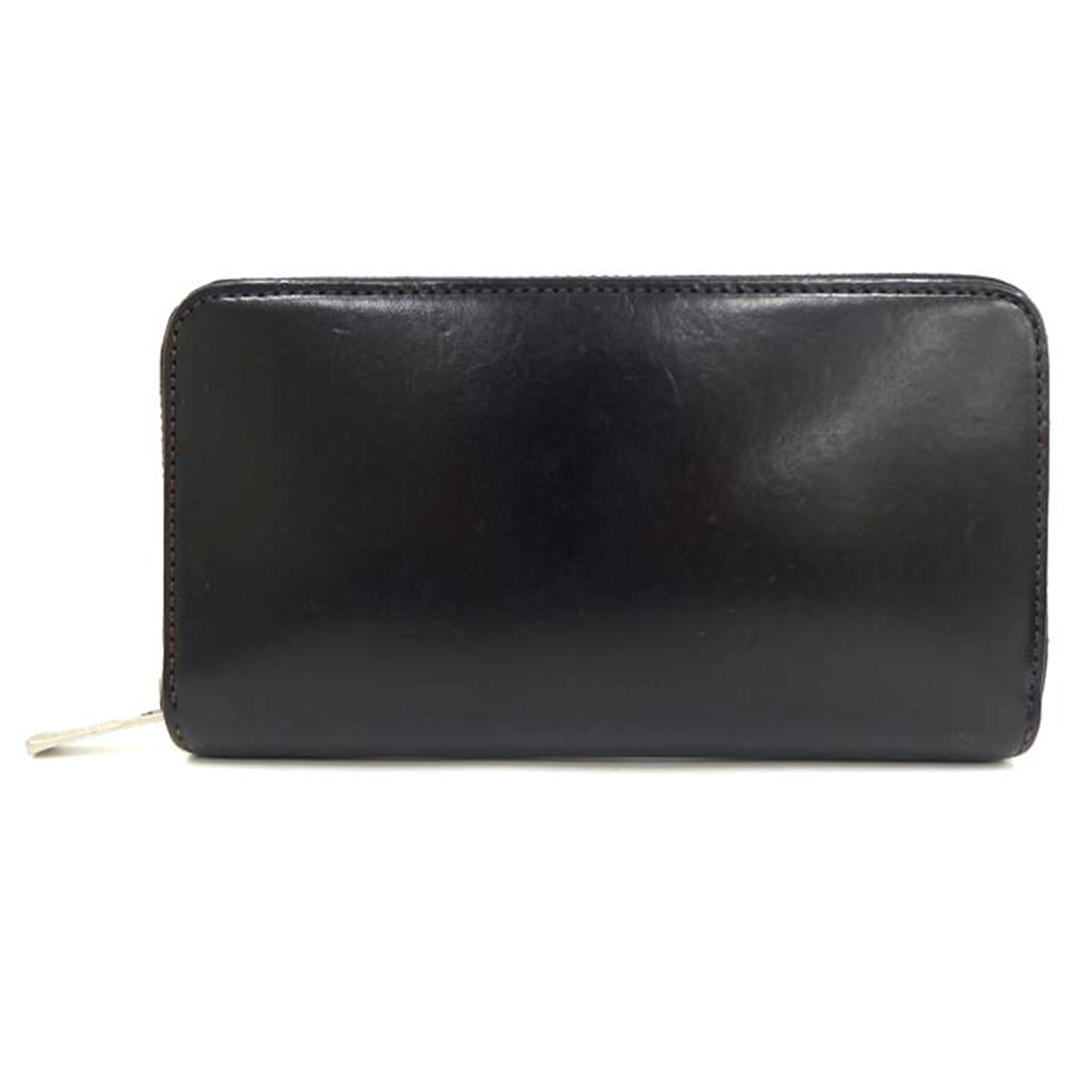 【美品！】ワイルドスワンズ ウェイブ サドルプルア ップ 長財布 レザー 黒 WILDSWANS(ワイルドスワンズ)サドルプルアップWAVE ブラック