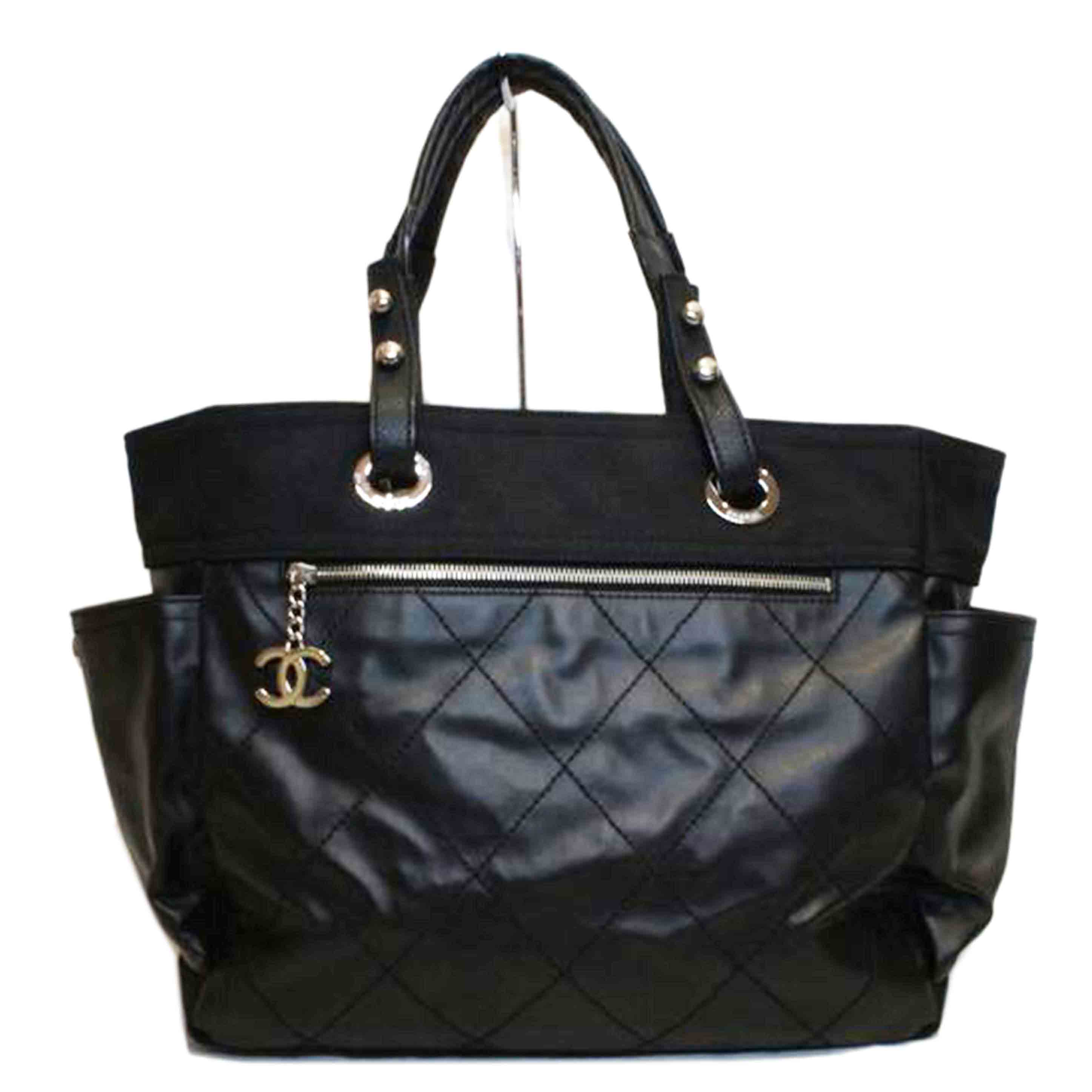 CHANEL シャネル/パリビアリッツトートGM/ブラックポーチ付/117*****/Aランク/92【中古】｜ワンダーレックス 店