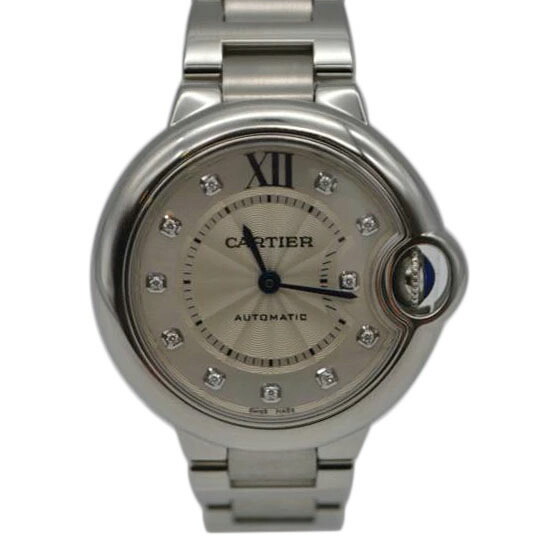 Cartier カルティエ/バロンブルードゥカルティエ11Pダイヤ33mm自動巻/WE902074/348*********/Aランク/89【中古】