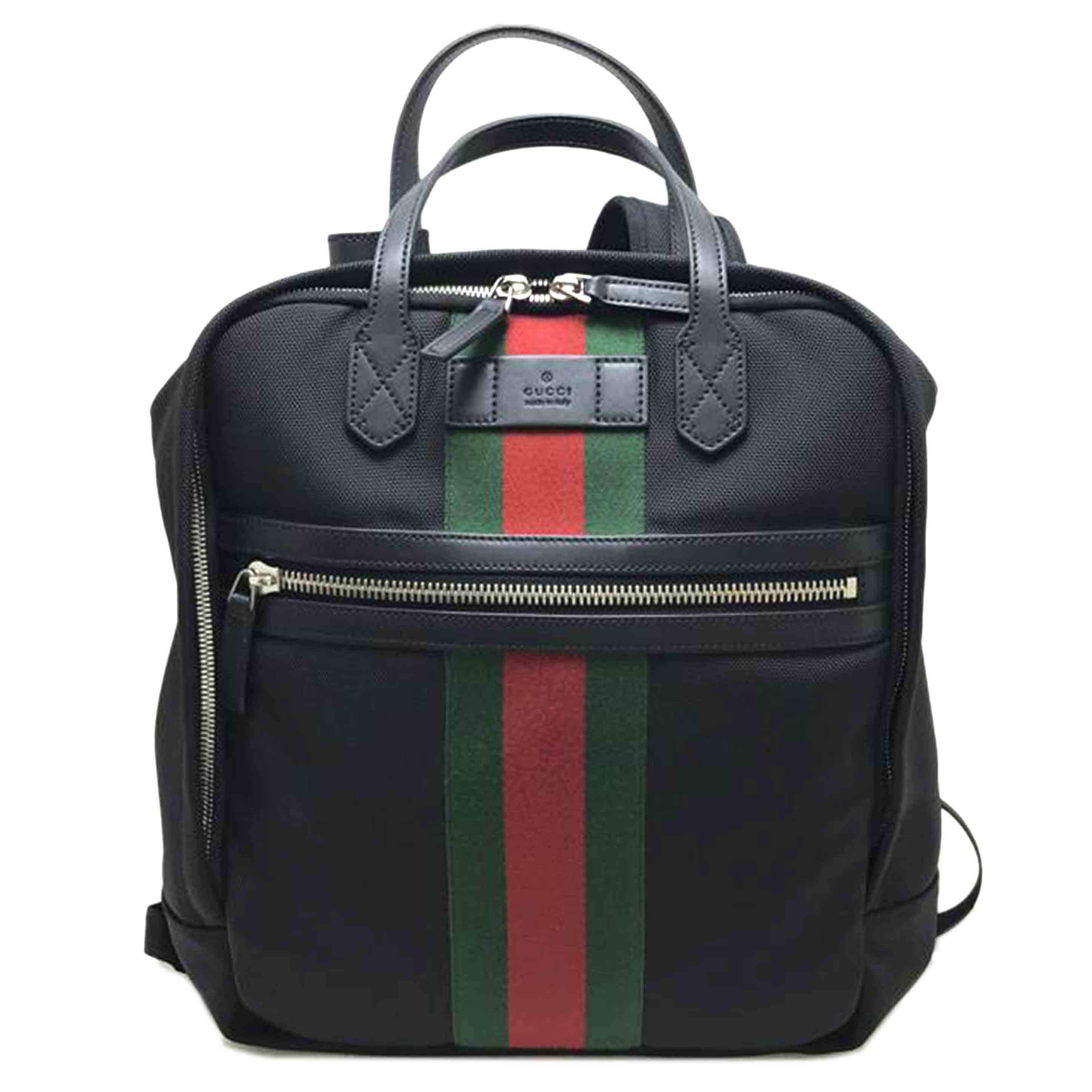 GUCCI グッチ/シェリーラインナイロンバッグパック/619748/001***/AB位置づける/51【中古】