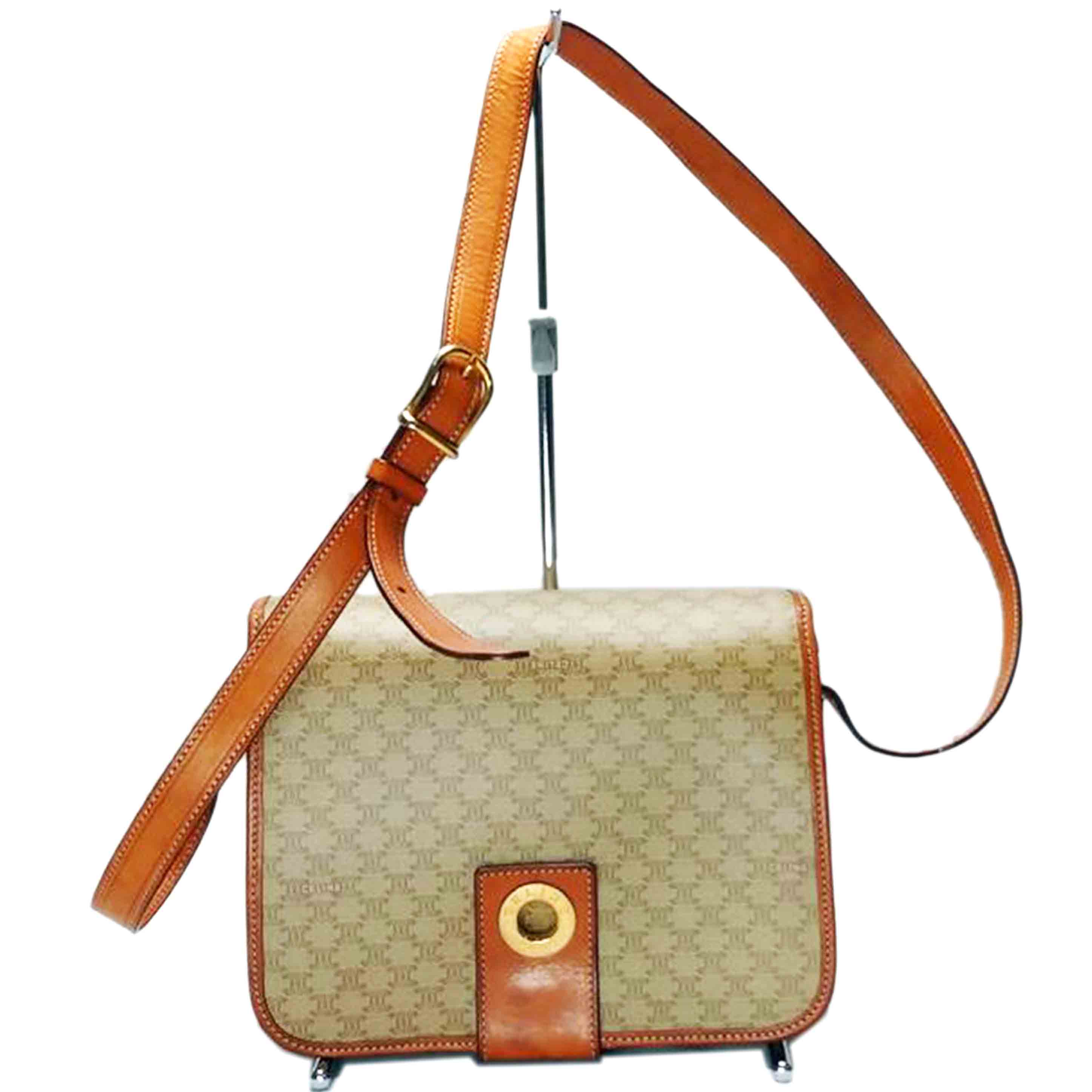 CELINE セリーヌ/マカダム柄 サークルロゴショルダーバッグ/M13/BCランク/52【中古】 19,900円