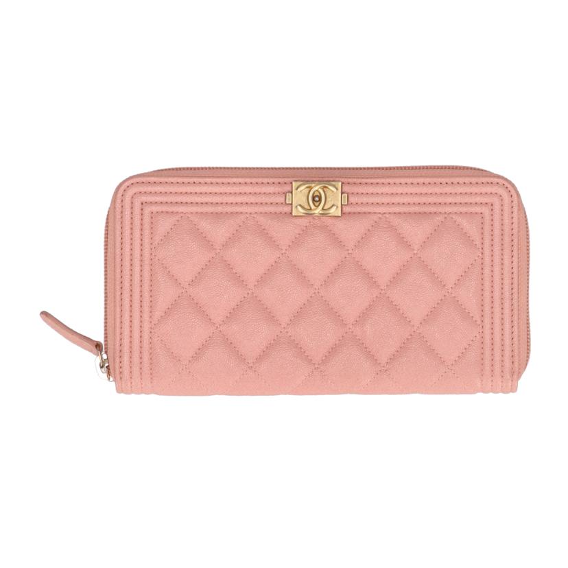 CHANEL シャネル/ボ－イシャネルZIPラウンド長財布/275*****/ABランク/93【中古】
