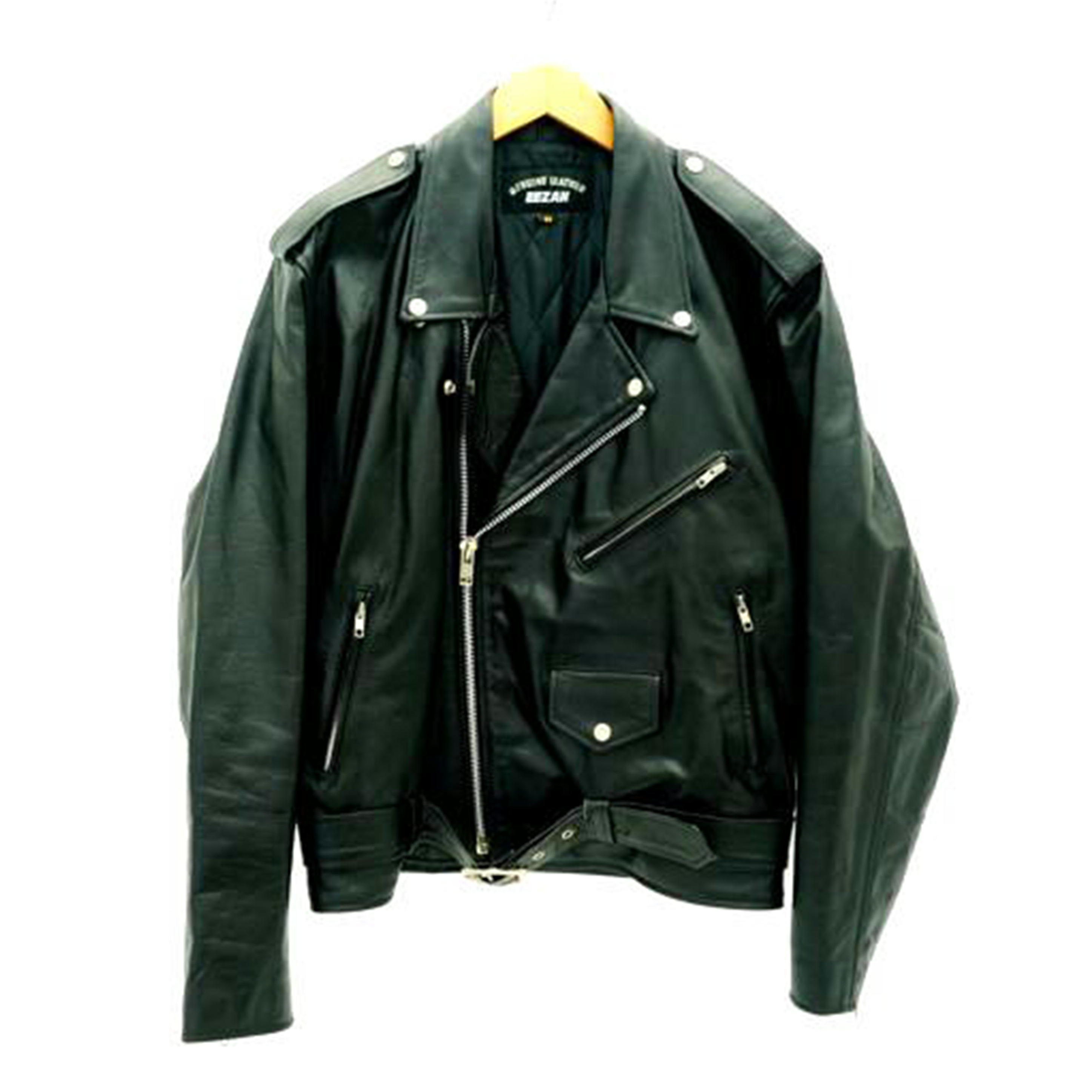 楽天市場】イーザン レザー シングルライダースジャケット 36