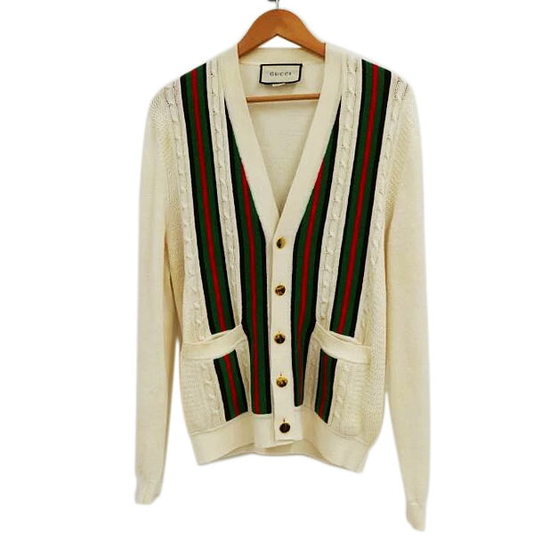GUCCI グッチ/コットンカーディガン/アイボリー/Bランク/82【中古】