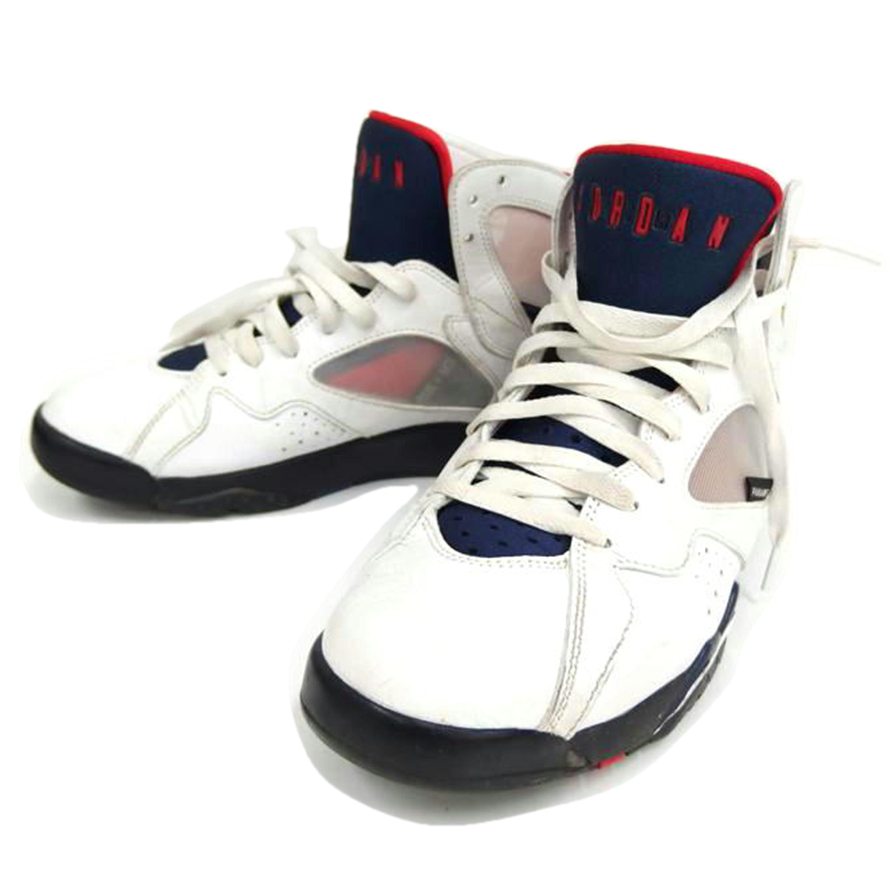 KIKE ナイキ/PSG × NIKE AIR JORDAN 7 RETRO White/CZ0789-105/Bランク/82【中古】