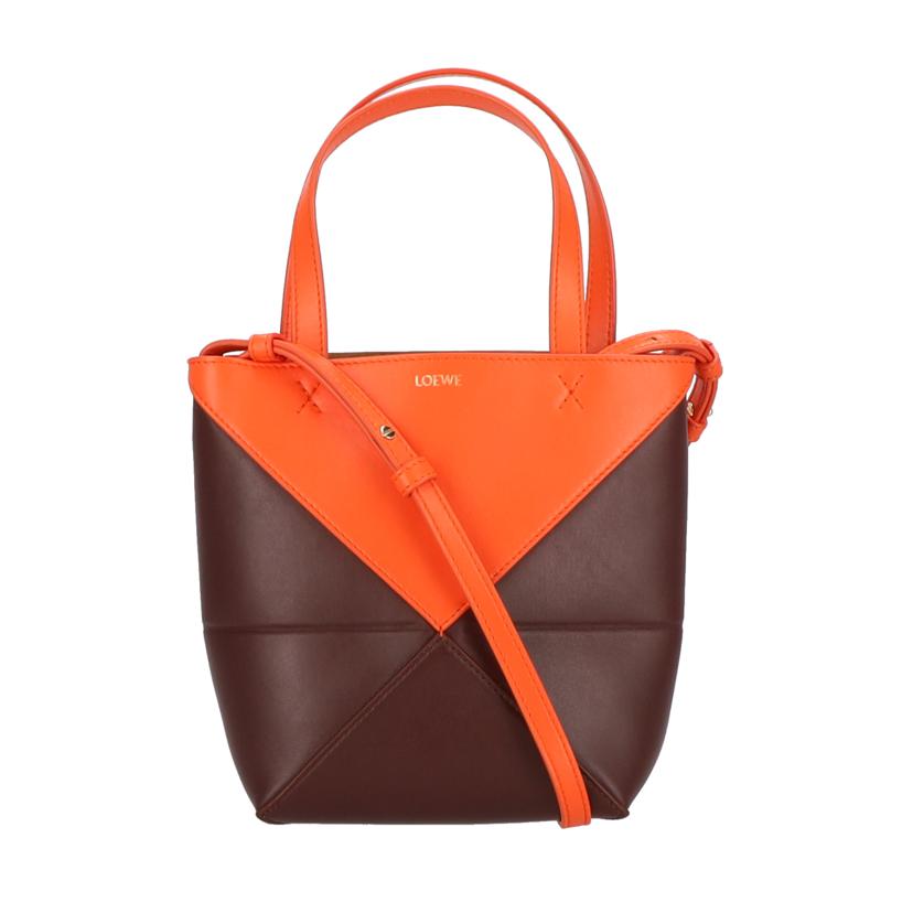 LOEWE ロエベ/パズルフォルドトートミニ/A779V25X07/652***/SA位置づける/91【中古】