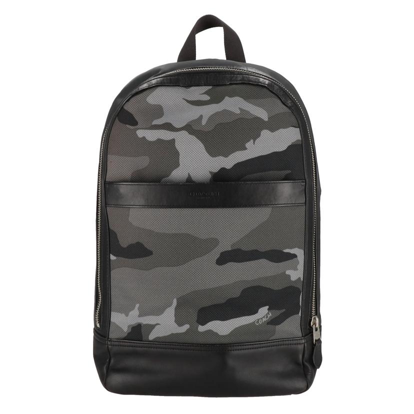 COACH コーチ/チャールズ/スリムバックパック/カモフラ/F11252/G17**/ABランク/18【中古】