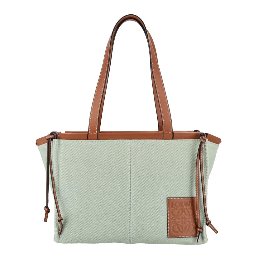 LOEWE ロエベ　エコバッグ 関税負担無】LOEWE スリットバッグ ラージ ラフィア＆カーフ