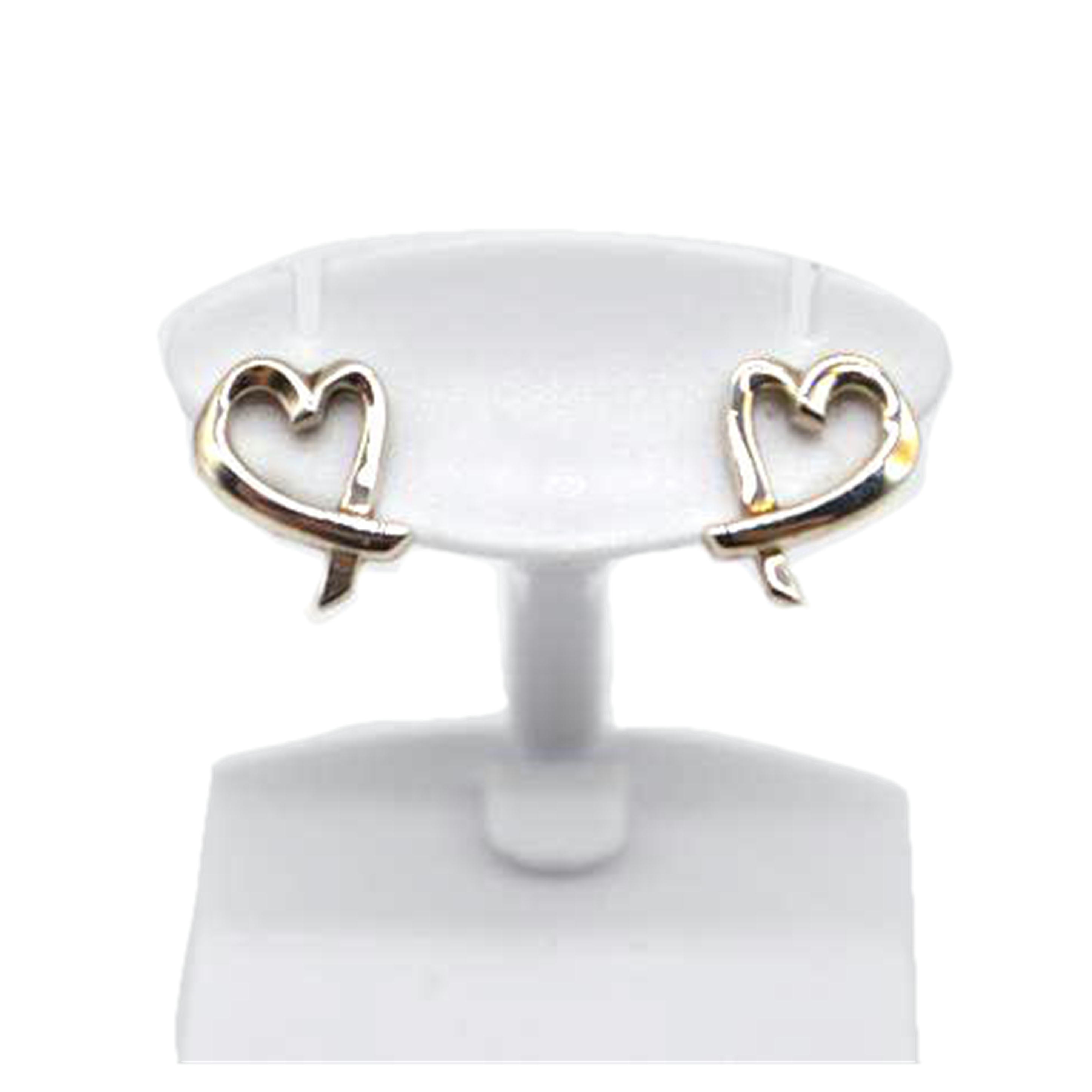 TIFFANYティファニー K18YG ラビングハート ピアス 片耳用 5543