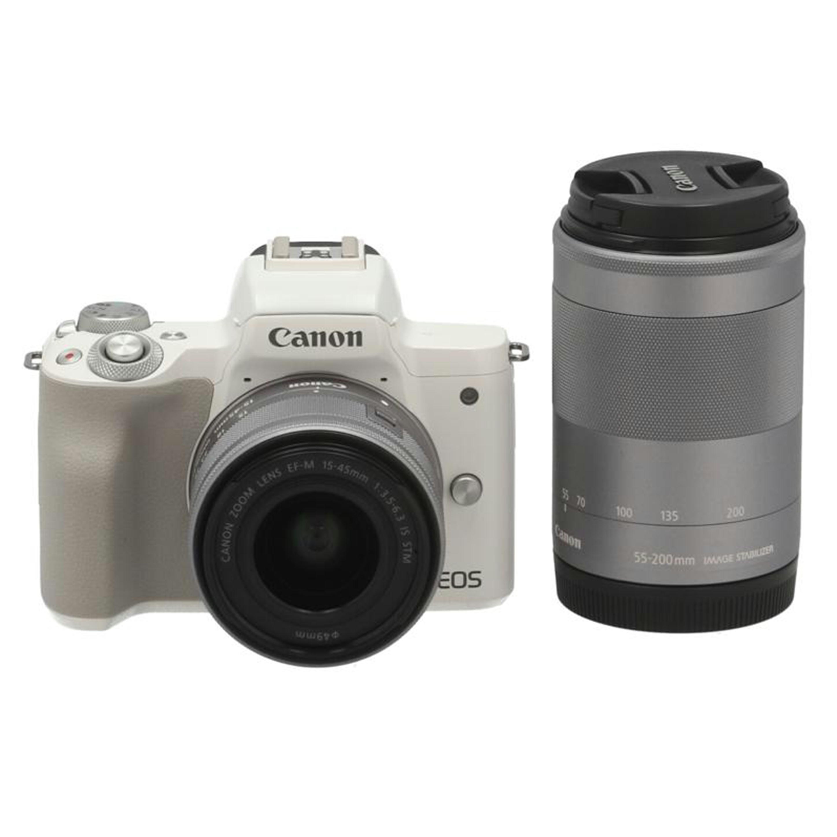 Canon ミラーレス一眼カメラ　EOSKISSMBK-WZK EOS Kiss M ミラーレス一眼カメラ ブラック EOSKISSMBKWZK [ズーム