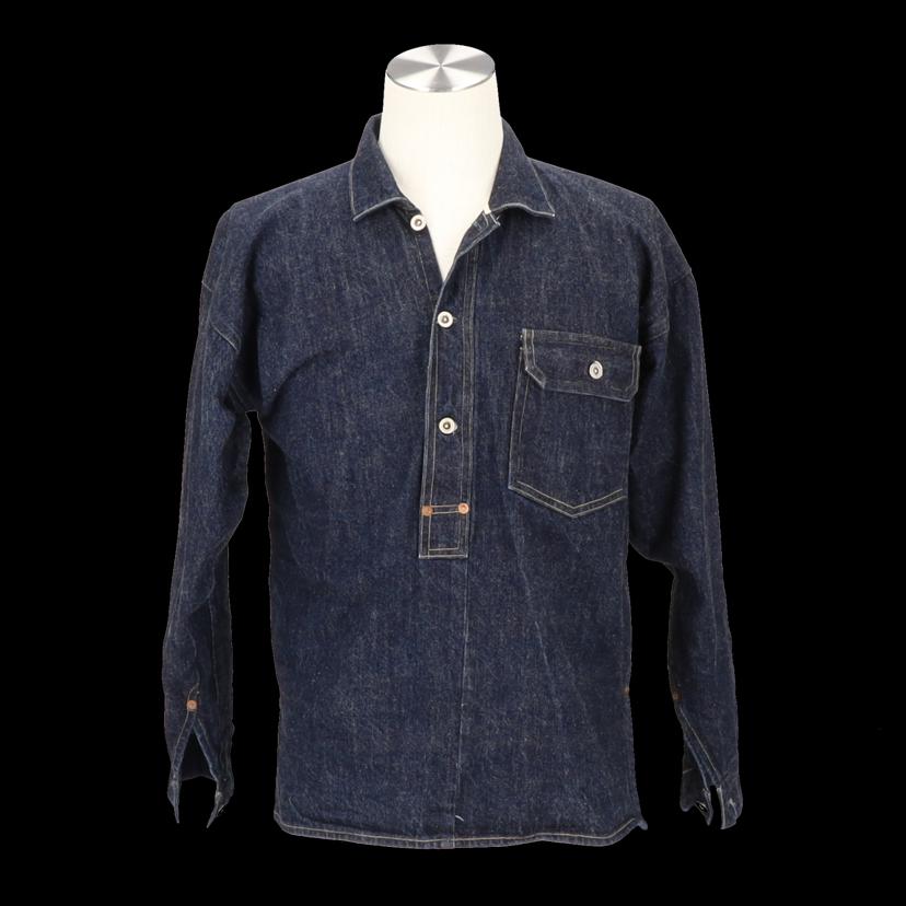 【Rare＆Vintage ARCHIVE】WARE HOUSE ＆ CO. お召しもの棲み家/プルオーバーデニムシャツ/LOT.2211/A位置付ける/19【中古】 メンズファッション-カジュアルシャツ-トップス