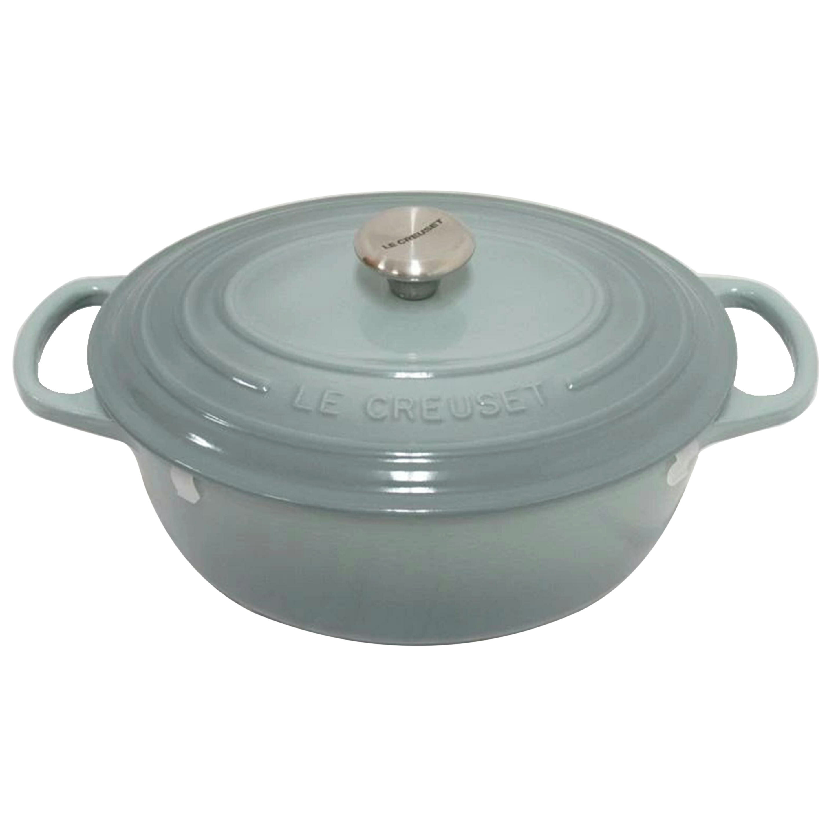LE CREUSET/25糎両手なべ/ココット・オーバル/SA序列付ける/63【中古】