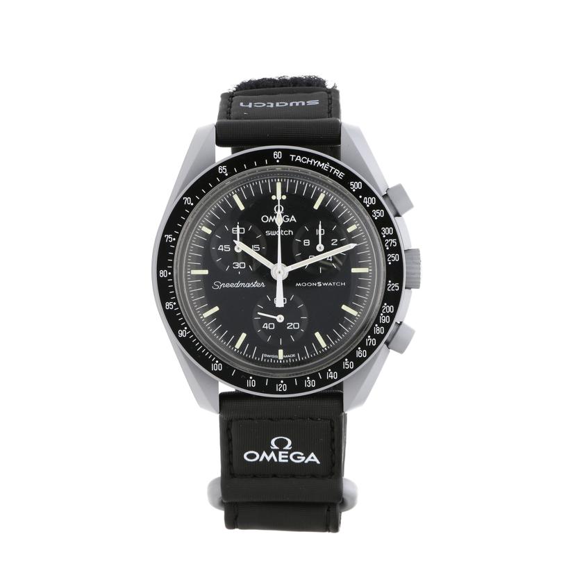 OMEGA×swatch オメガ×スウォッチ/ムーンスウォッチ/MISSION TO THE MOON/SO33M100/Aランク/94【中古】