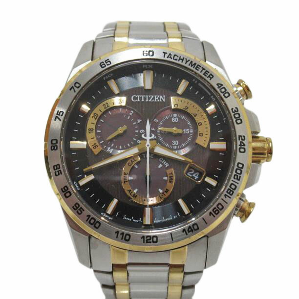 美品❗️CITIZEN・ATTESA・ATD53-3051・電波ソーラー ソーラー電波時計］アテッサ（ATTESA） 「エコ・ドライブ電波時計