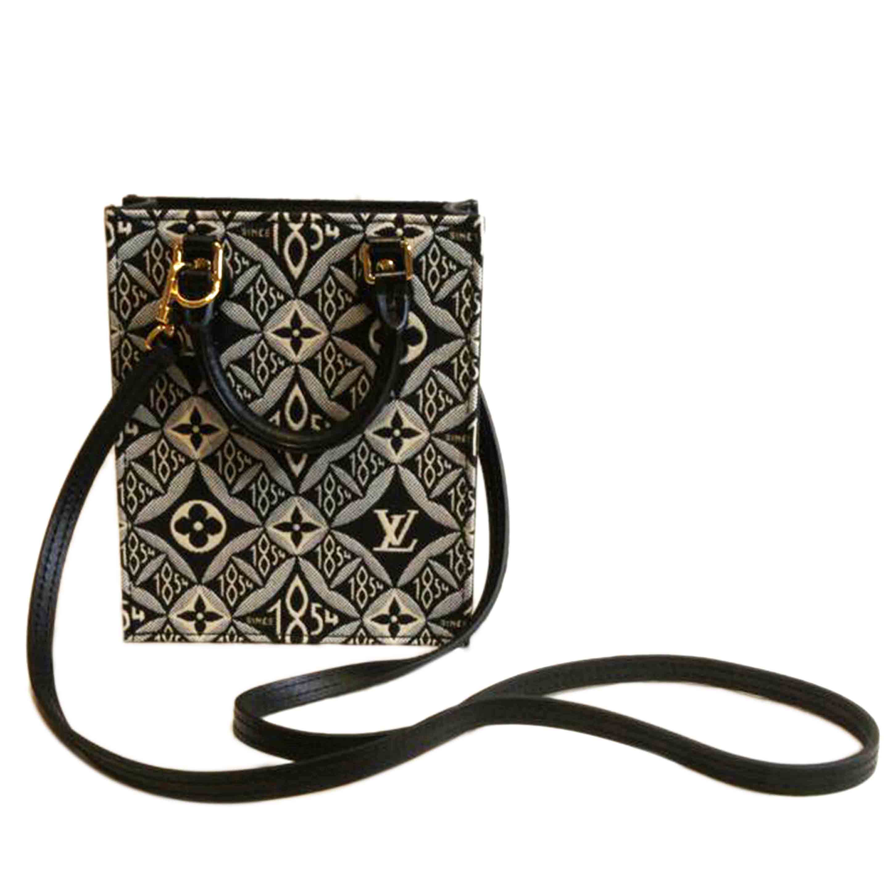 LOUIS VUITTON ルイ･ヴィトン/プティットサックプラ/モノグラムジャガードSince1854 /ブラックブルー/M80484/SP0***/SAランク/92【中古】
